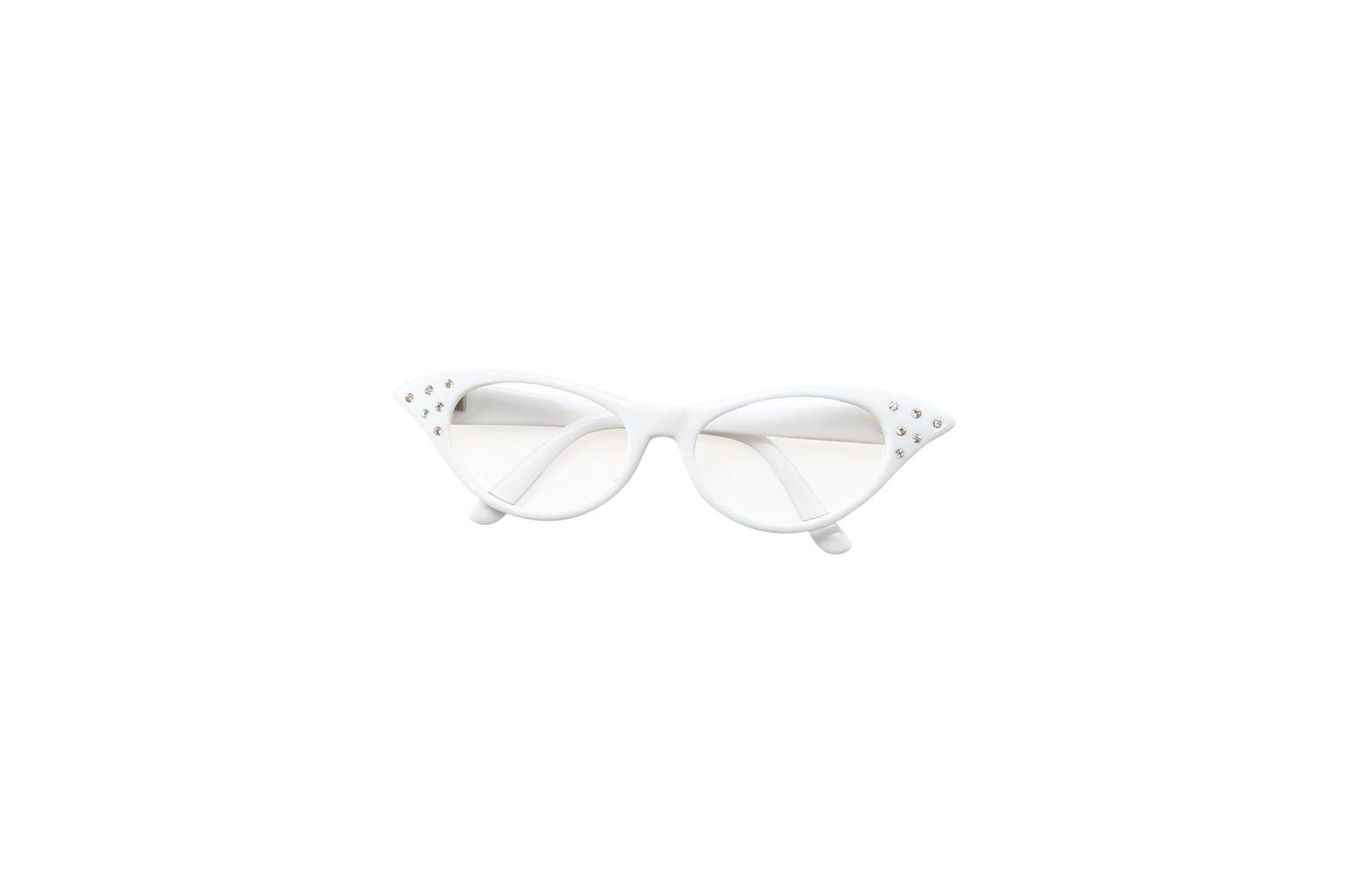 Rubies | Rb-ba142w | White Classic 1950's Rockabilly Glasses