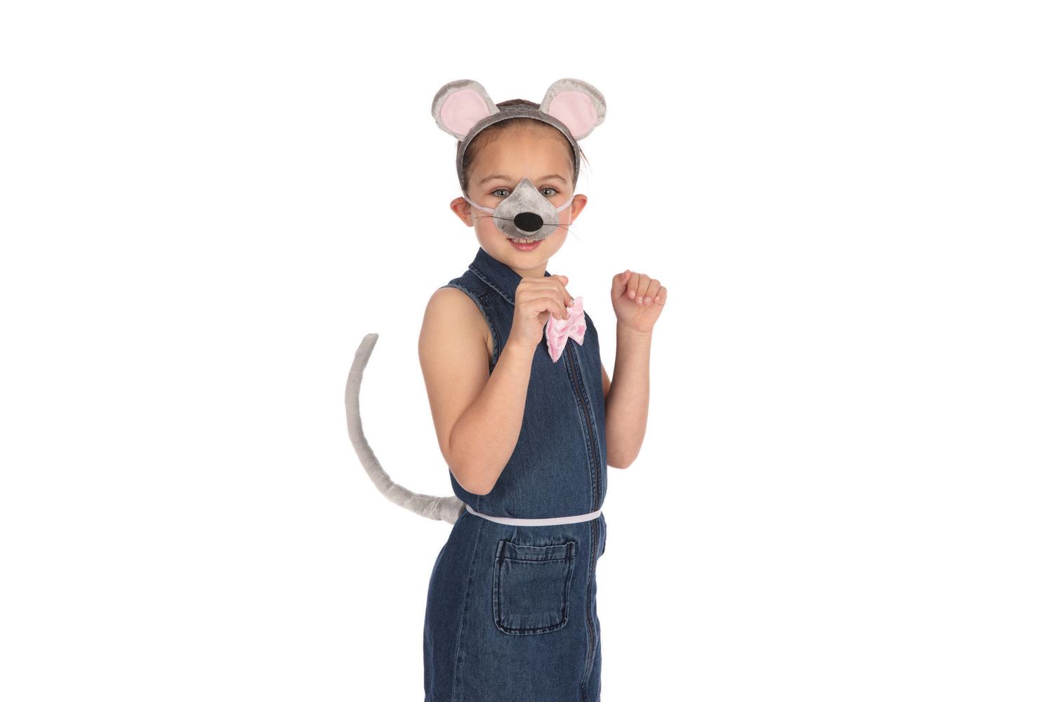 Rubies | Rb-ds107 | Mouse Set With Sound Ears, Nose, Bow Tie, Tail