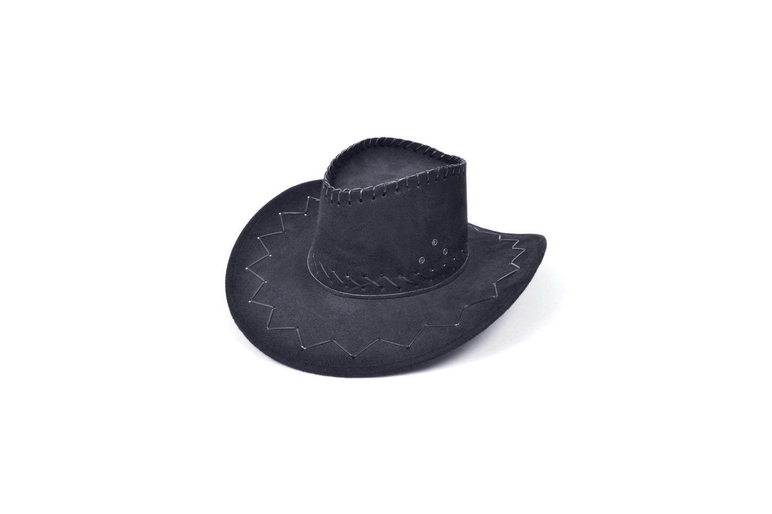 Rubies | Rb-bh438 | Stitched Black Cowboy Hat