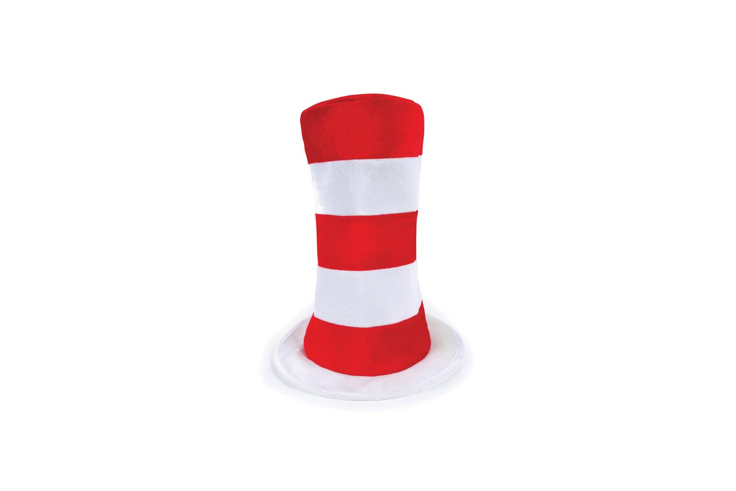 Rubies | Rb-bh597 | Adult Red/white Striped Top Hat