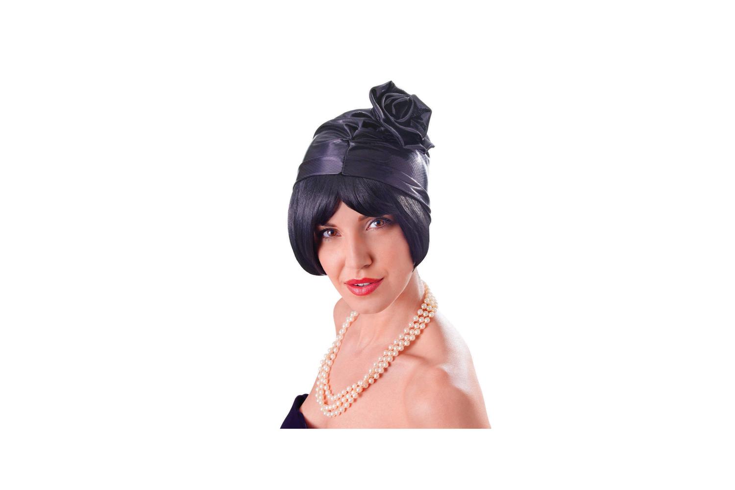 Rubies | Rb-bh618 | Black Cloche 20's Hat