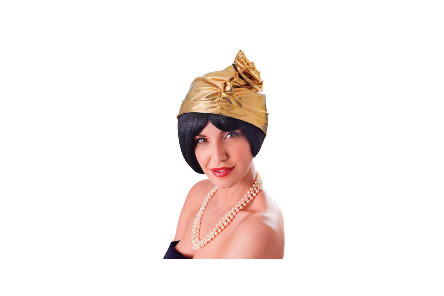 Rubies | Rb-bh620 | Gold Cloche 20's Hat