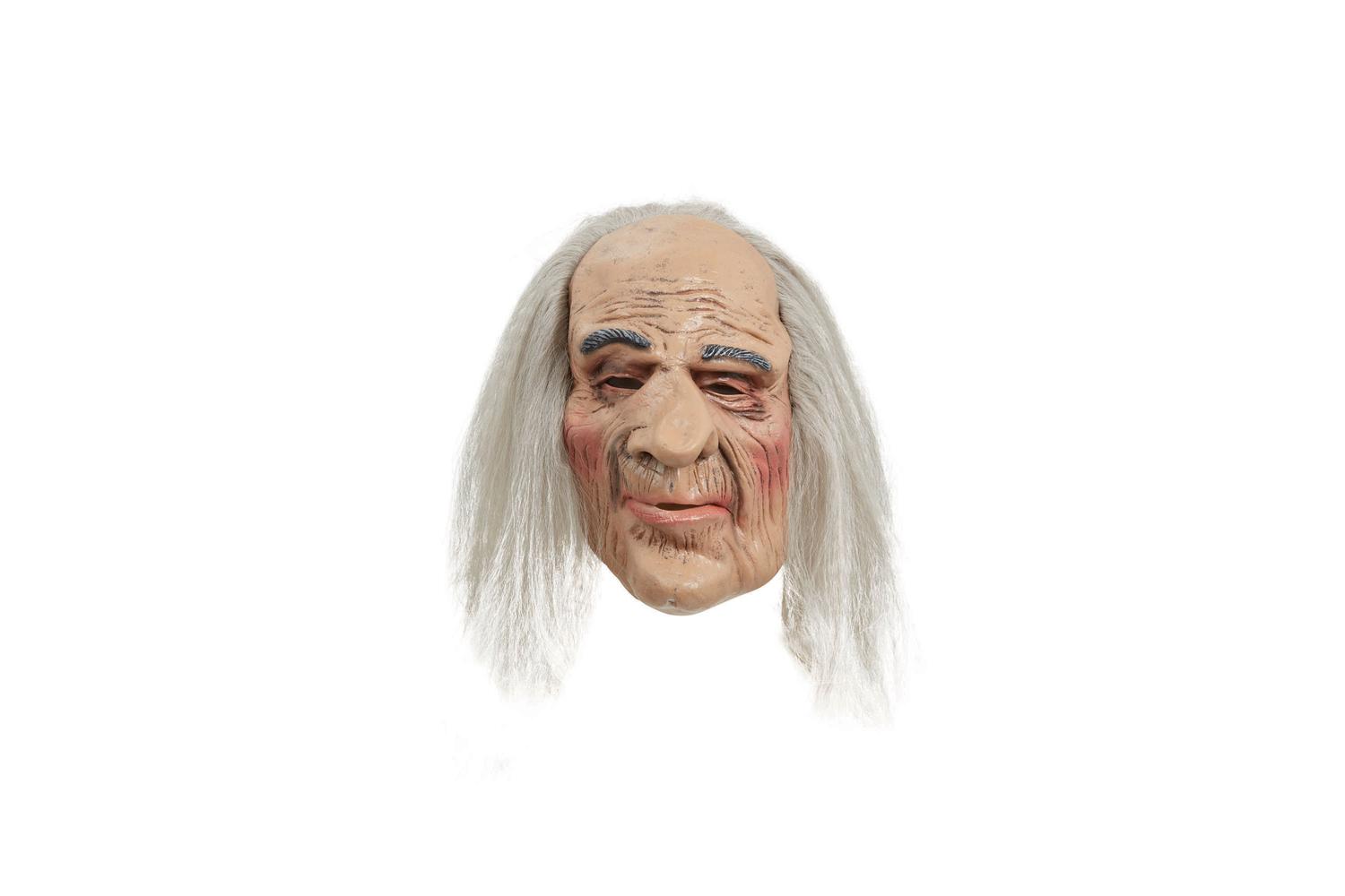 Rubies | Rb-bm248 | Creepy Old Man Mask With Grey Wig