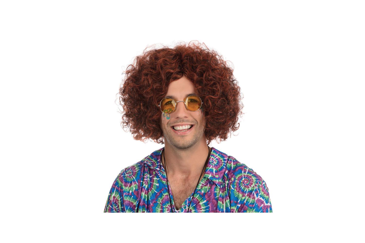 Rubies | Rb-bw283 | Man's Hippy Brown/black Wig