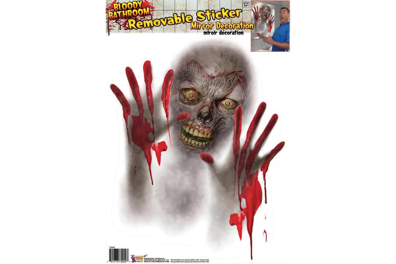 Rubies | Rb-x75042 | Halloween Bloody Bathroom Mirror Stickers Decoration