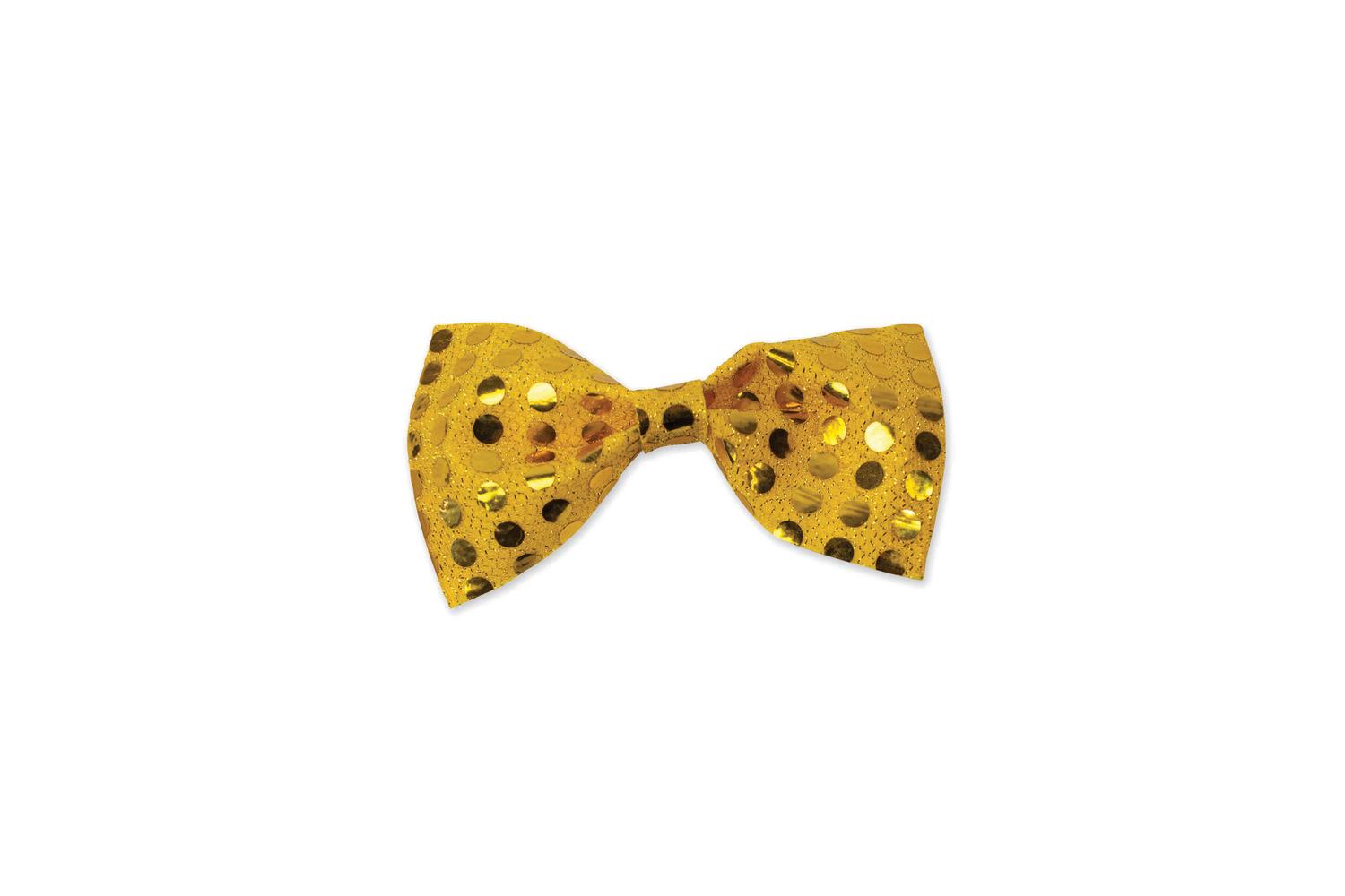 Rubies | Rb-ba390 | Gold Sequin Bow Tie