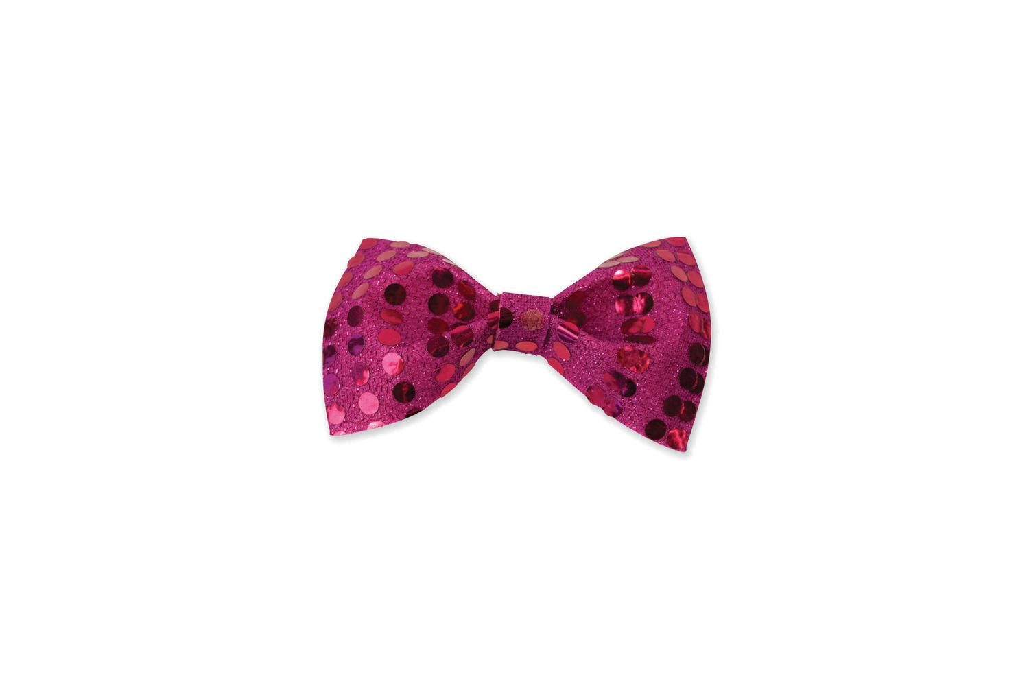 Rubies | Rb-ba407 | Pink Sequin Bow Tie