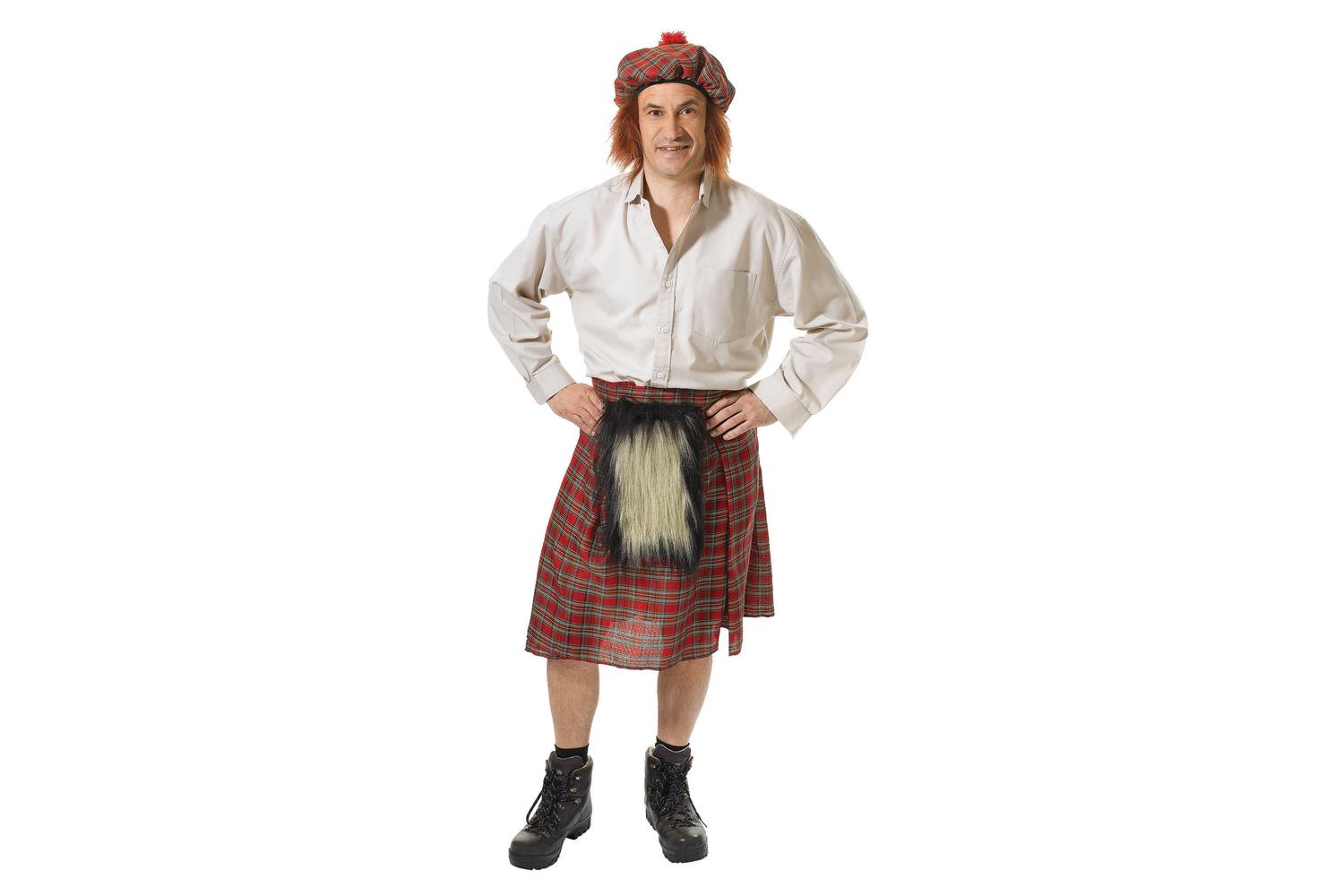 Rubies | Rb-ac969 | Scots Kilt + Hat Adult Male Costume