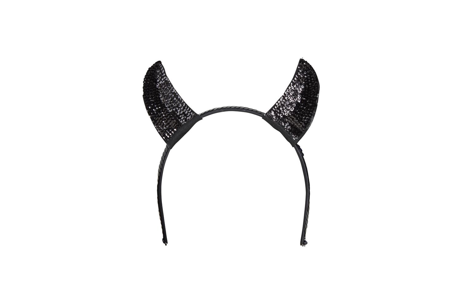 Rubies | Rb-ba447 | Devil Horns Sequin Black