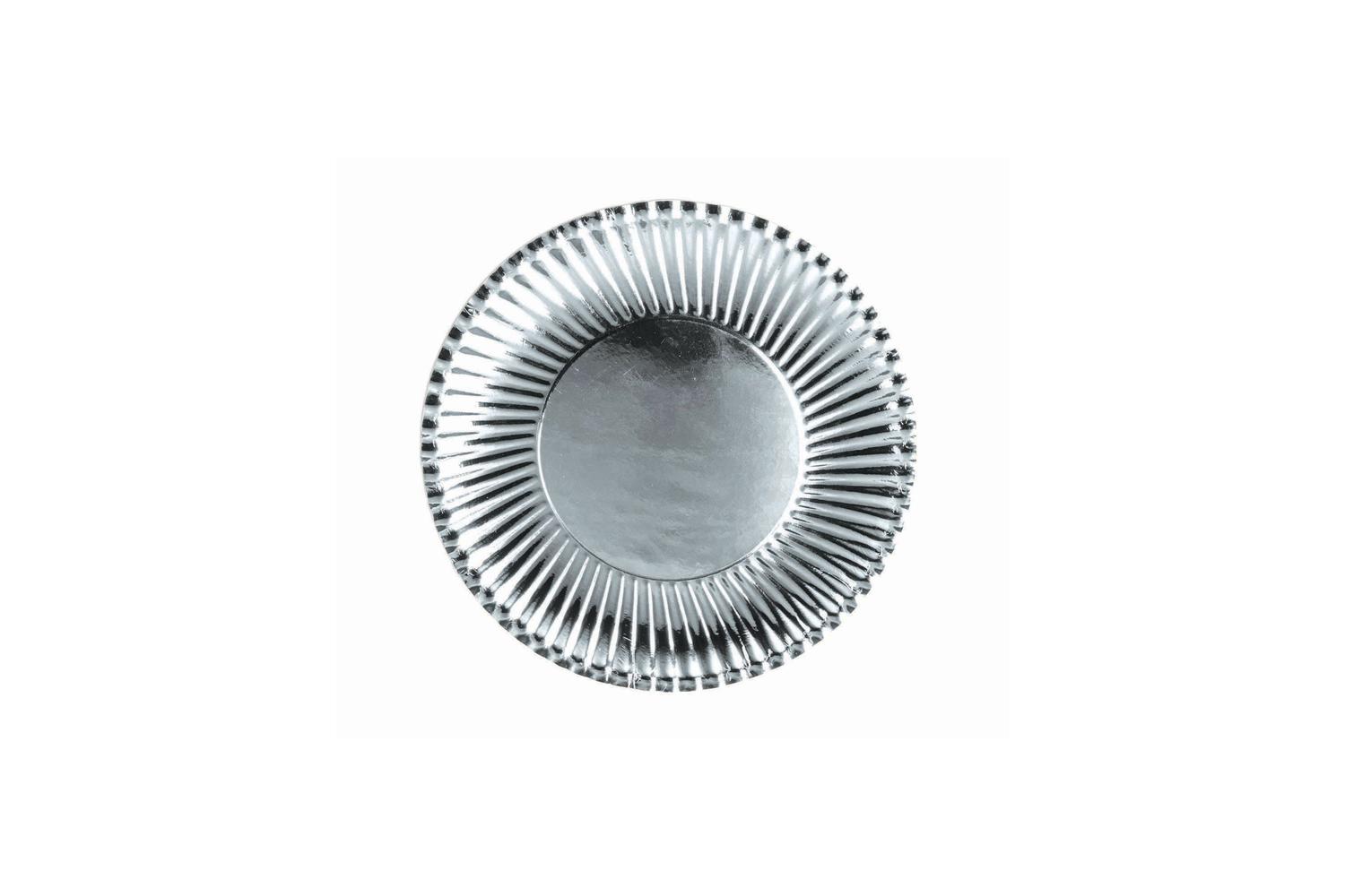 Rubies | Rb-x82938 | Silver Paper Plates Lge. ( 10 Pack) 23cm