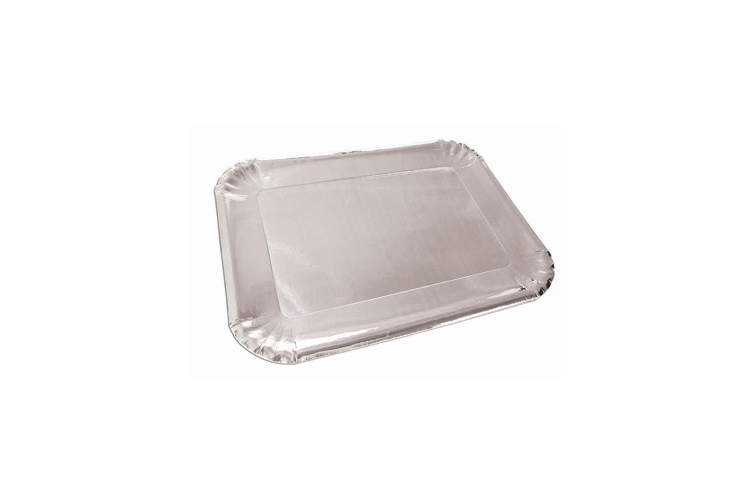 Rubies | Rb-x82940 | Silver Platters Paper ( 6 Pack) 25 X16cm
