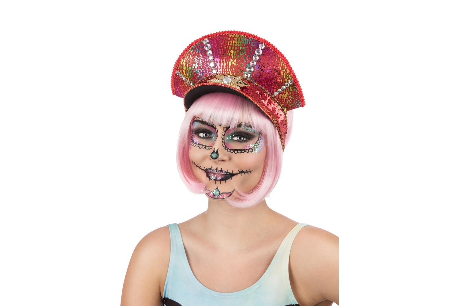 Rubies | Rb-bh732 | Festival Military Hat Pink Party