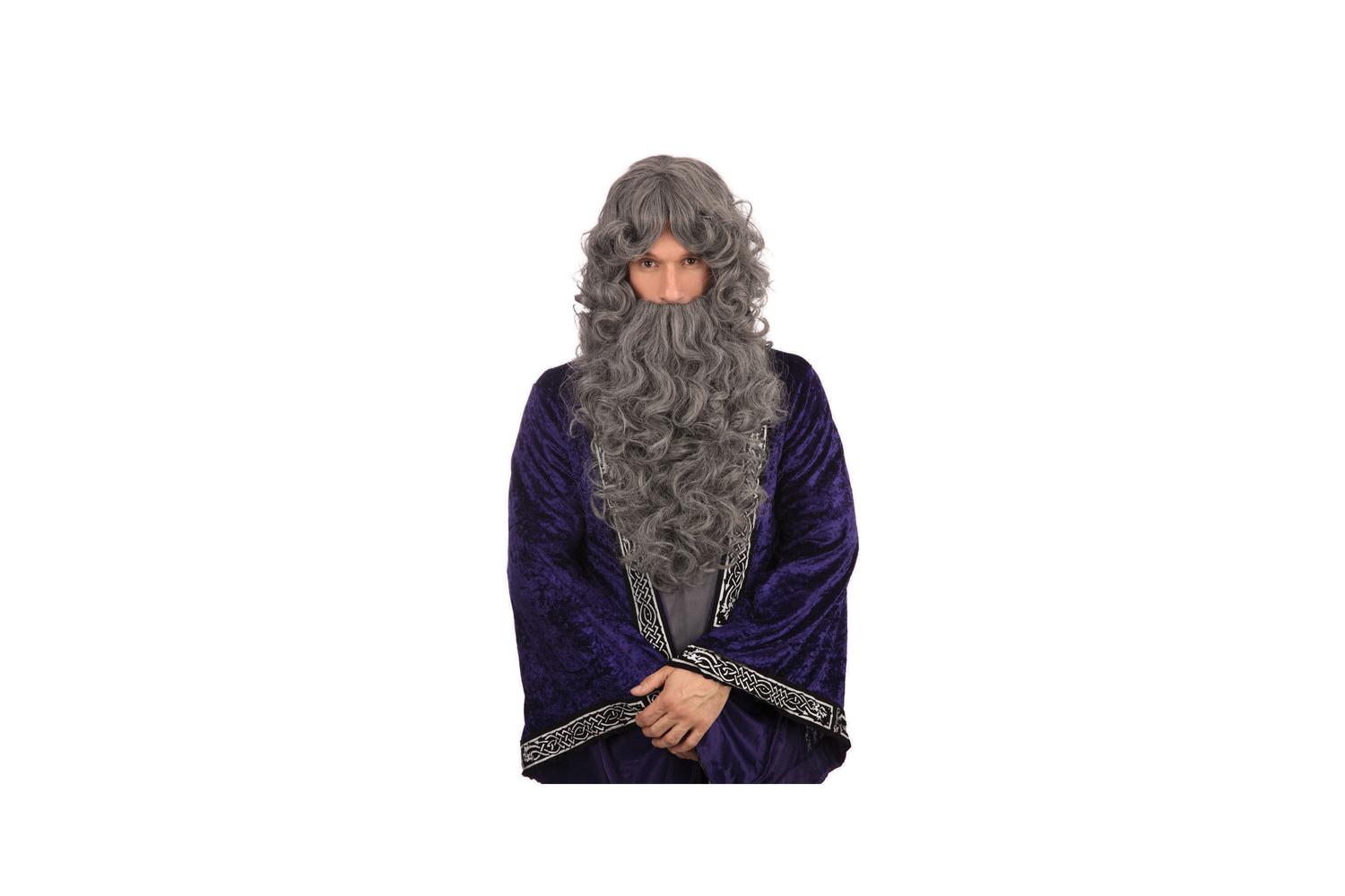 Rubies | Rb-bw573b | Wizard Grey Wig - Bag