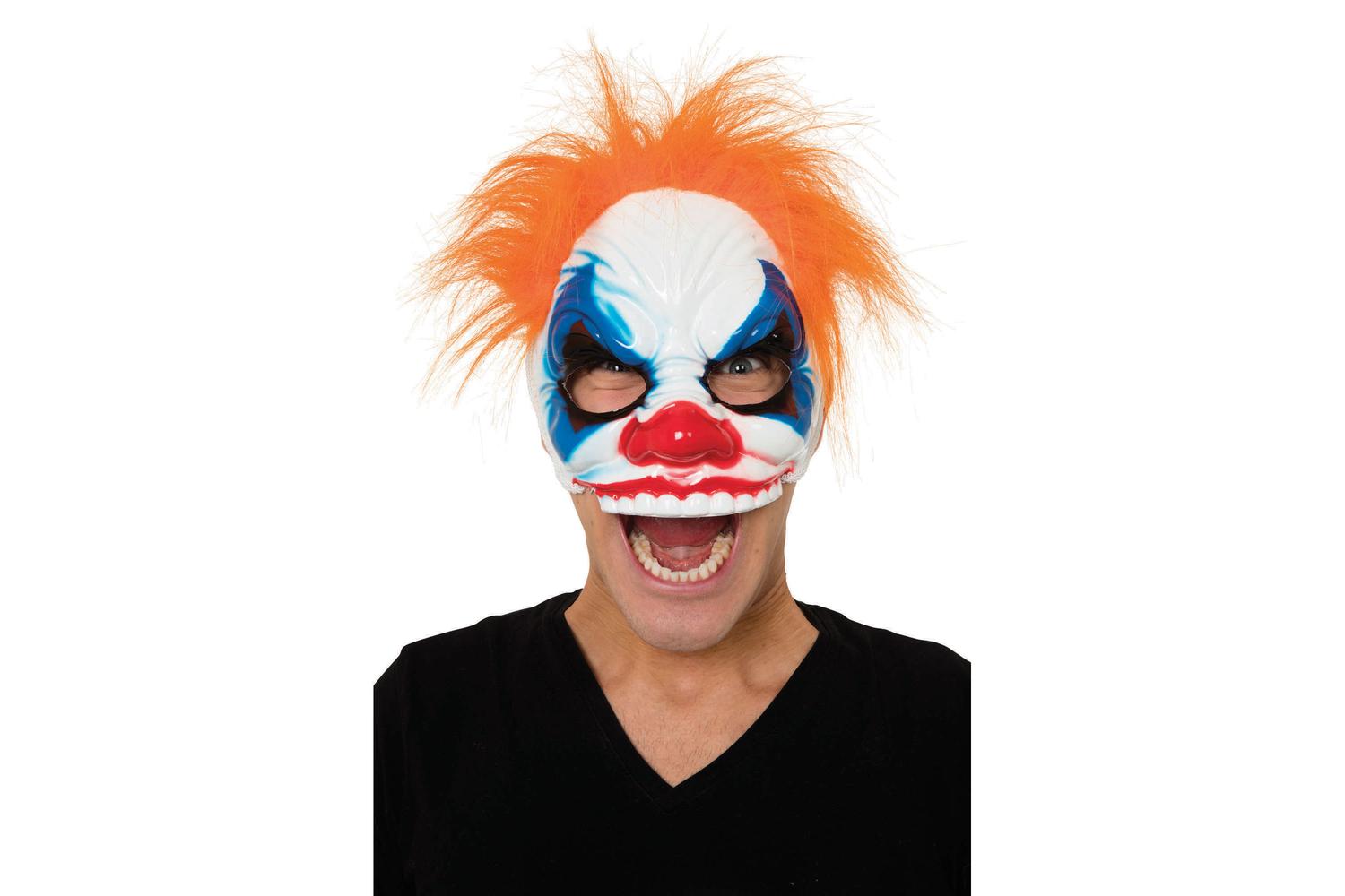 Rubies | Rb-em773 | Clown Half Face (gf) Mask W/hair
