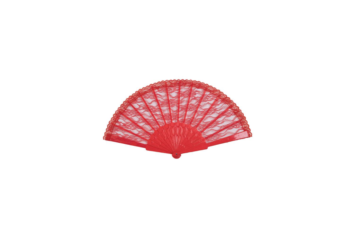 Rubies | Rb-ba2153 | Red Lace Fan