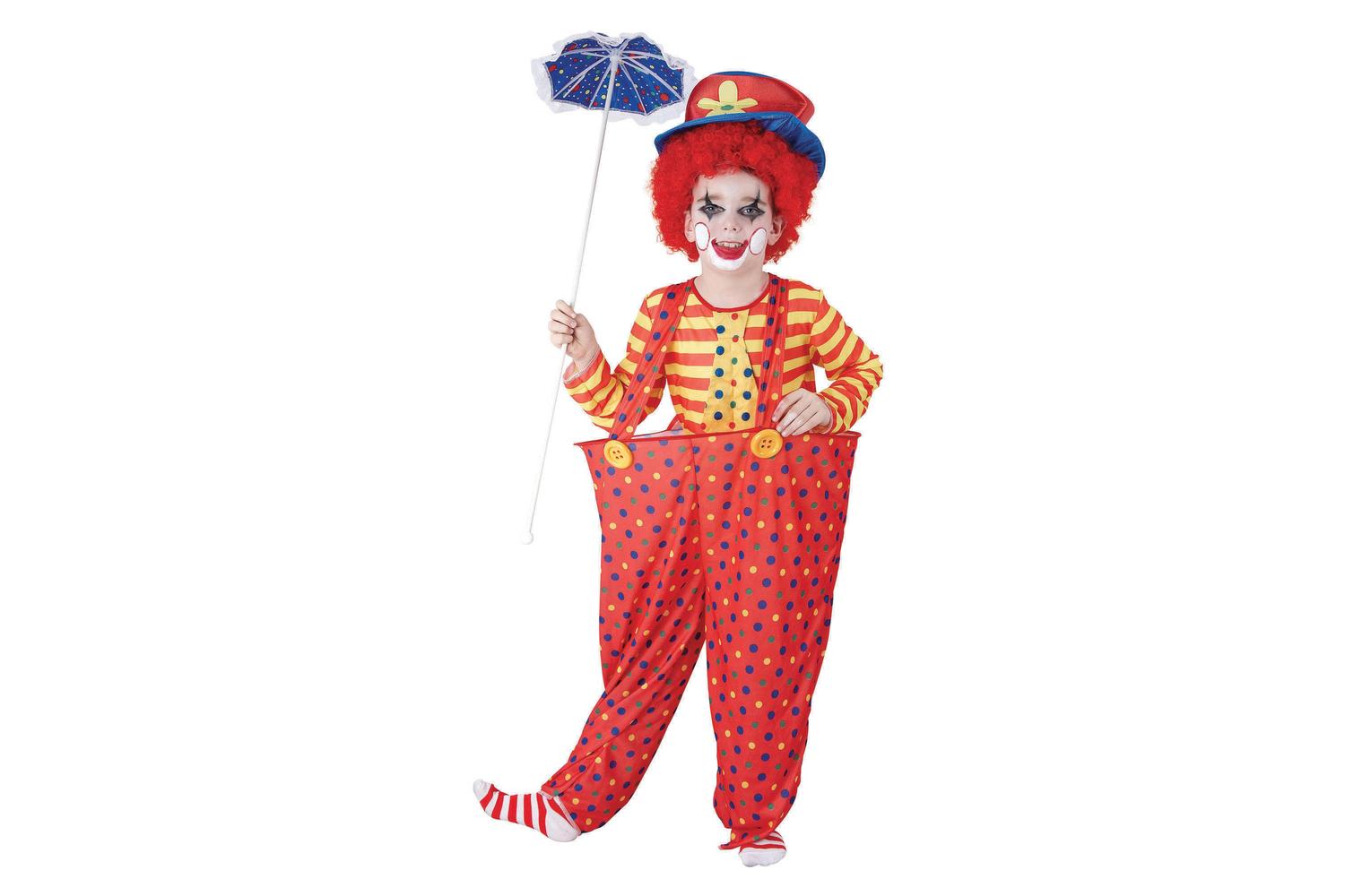 Rubies | Rb-cc857 | Hoop Clown 122-134cm Boys Girls Childrens Costume
