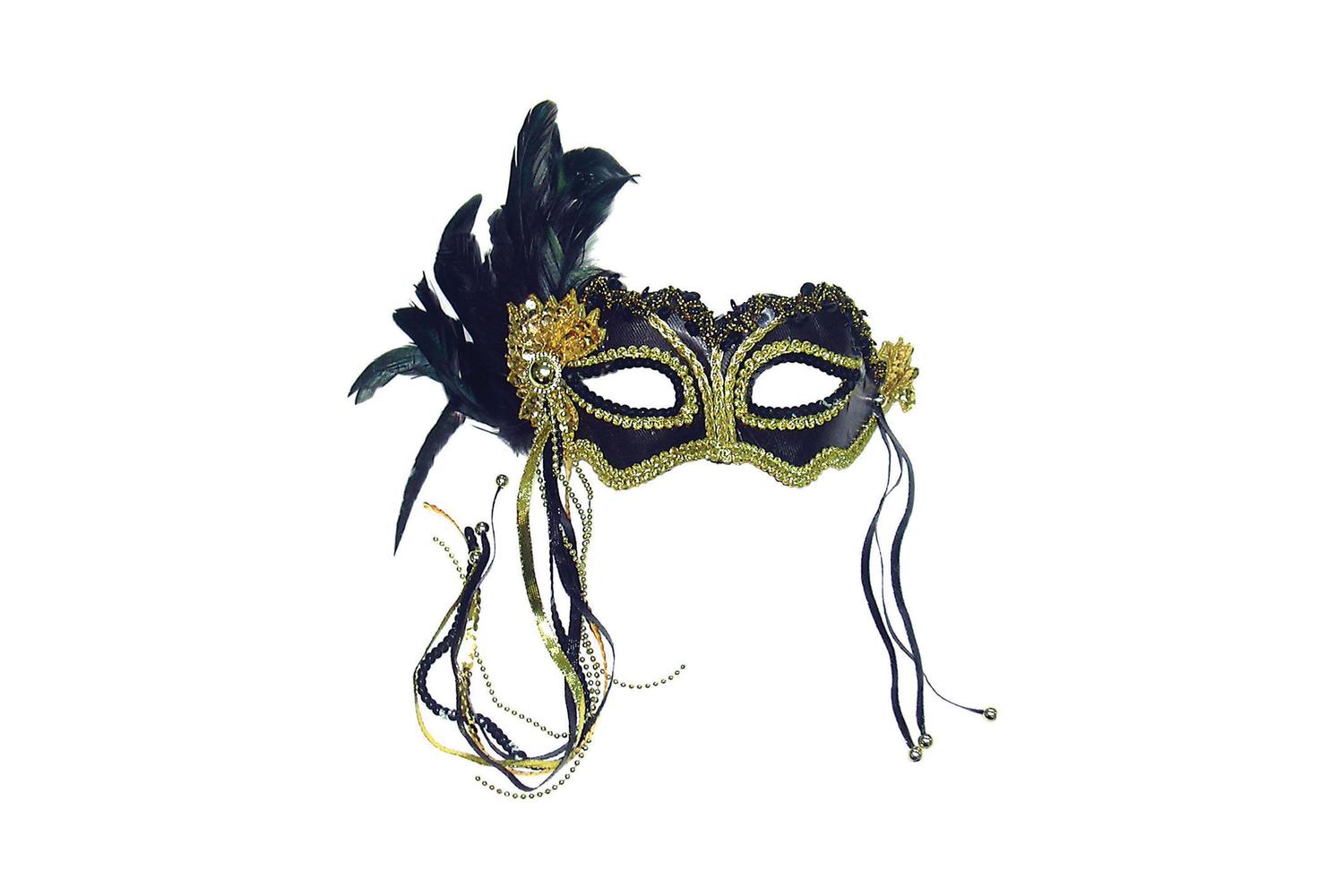 Rubies | Rb-em323 | Black Metallic + Side Feather