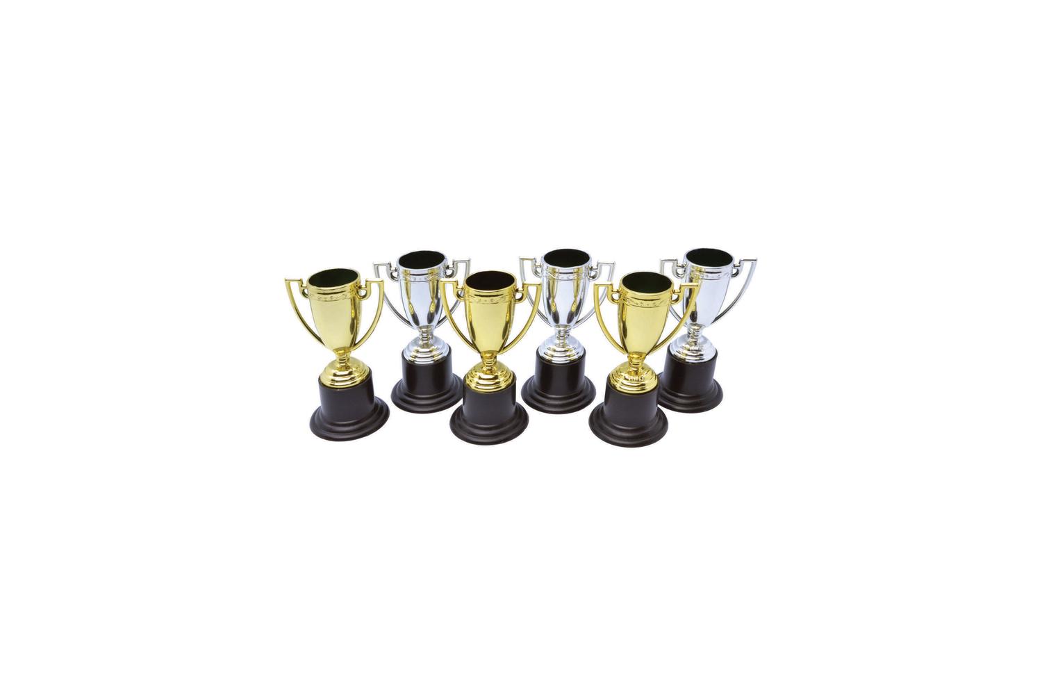 Rubies | Rb-gj444 | Winner Trophies With Stickers (pack Of 6)