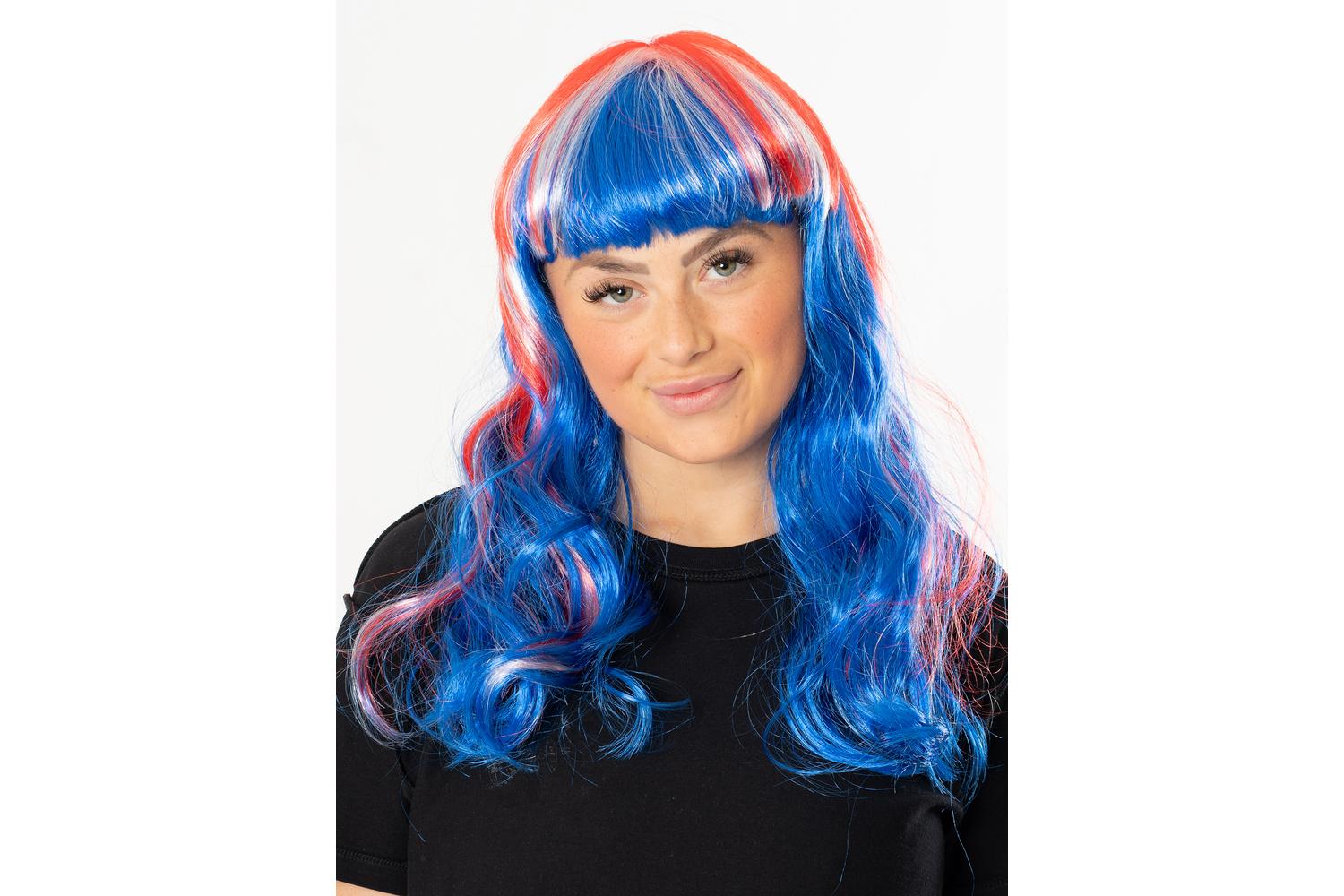 Rubies | Rb-bw974 | Union Jack Long Wig