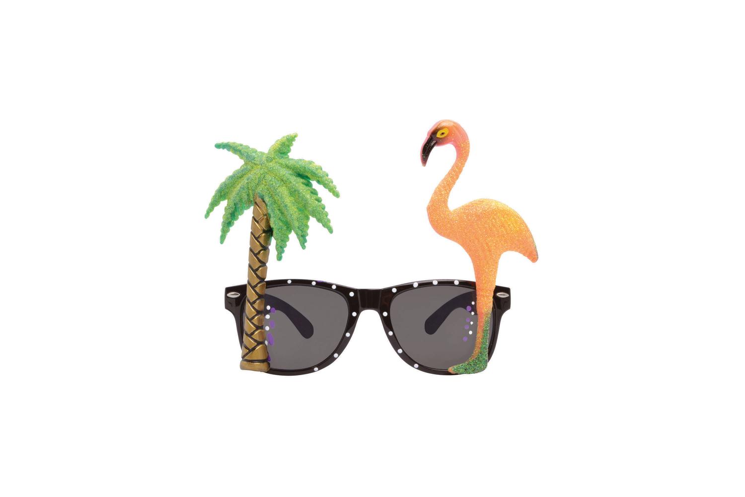 Rubies | Rb-ba568 | Flamingo / Palm Tree Glasses