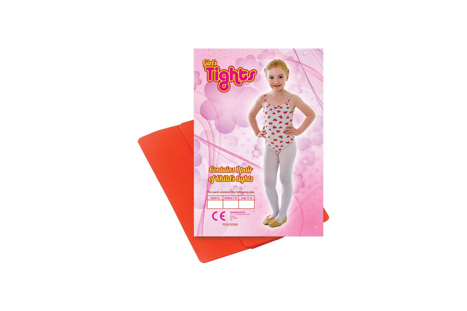Rubies | Rb-ba742c | Childs Tights Red 11/14 Large