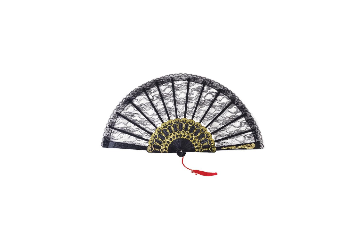 Rubies | Rb-ba841 | Black Lace Hand Fan