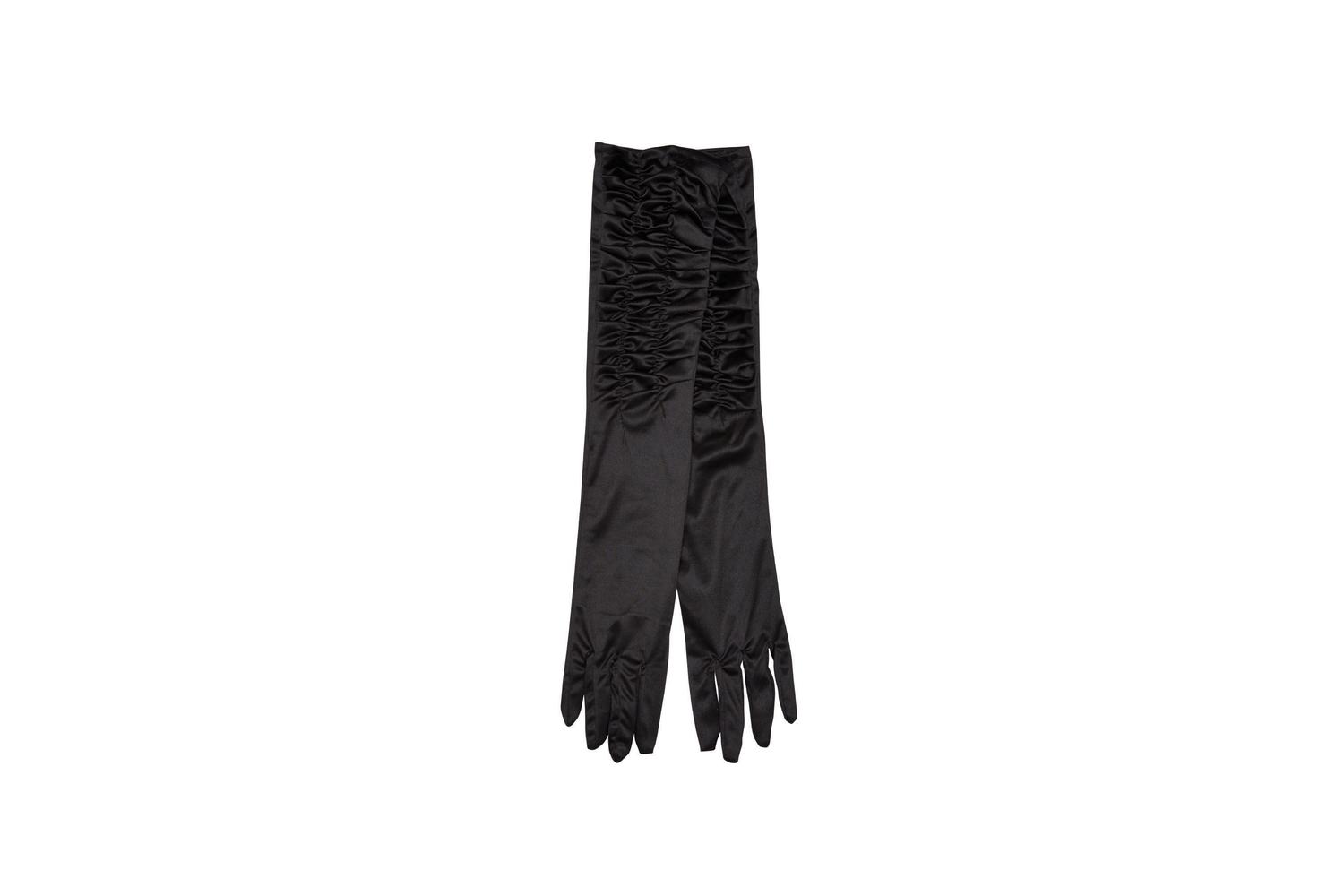 Rubies | Rb-ba847 | Gloves. Black Satin Theatrical