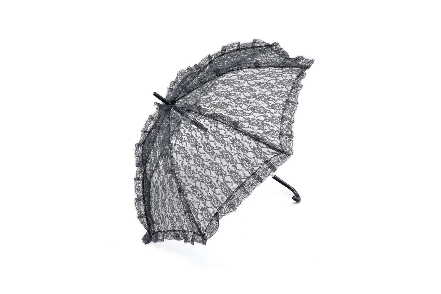 Rubies | Rb-ba912 | Black Lace Parasol