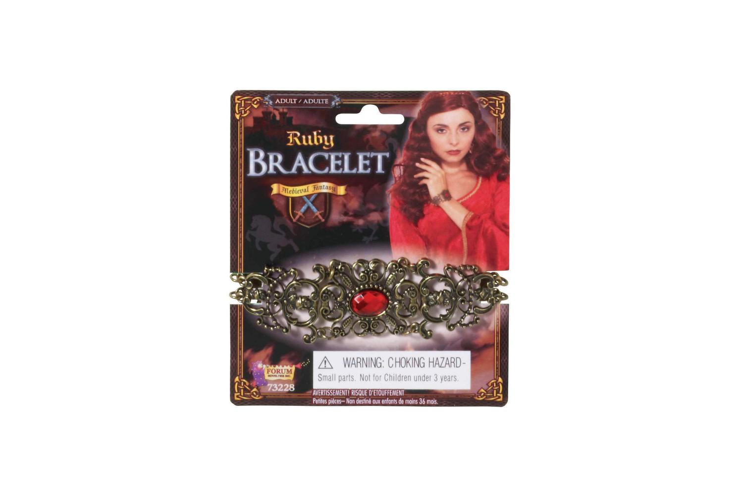 Rubies | Rb-ba1675 | Ruby Stone Bracelet Costume Accessory