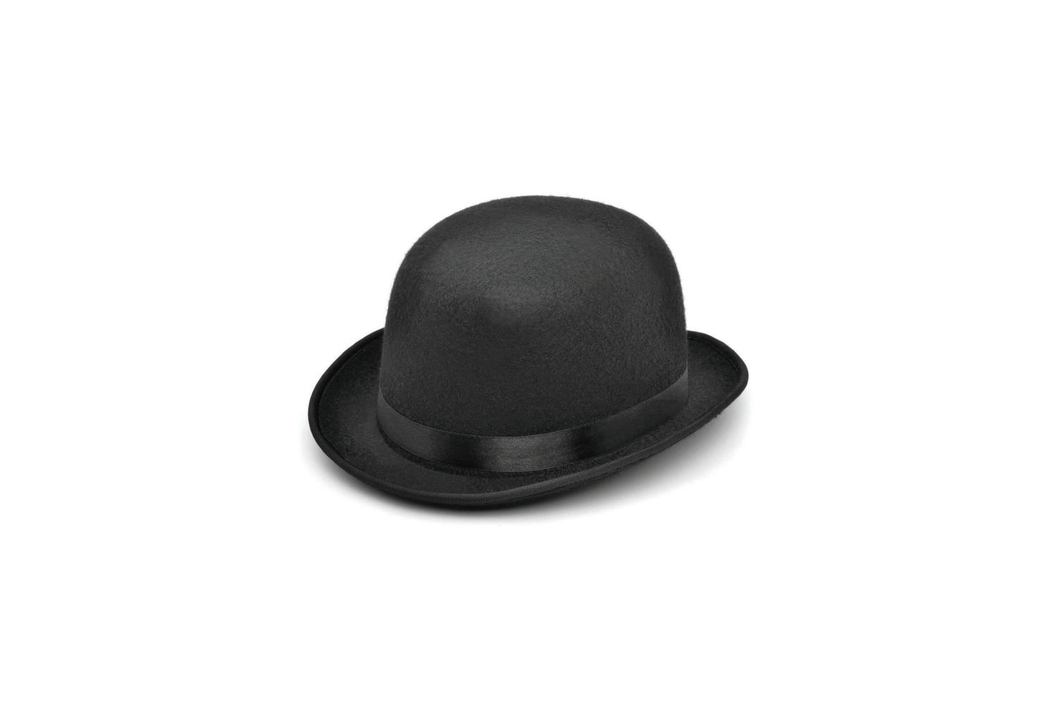 Rubies | Rb-bh028 | Small Black Felt Bowler Hat
