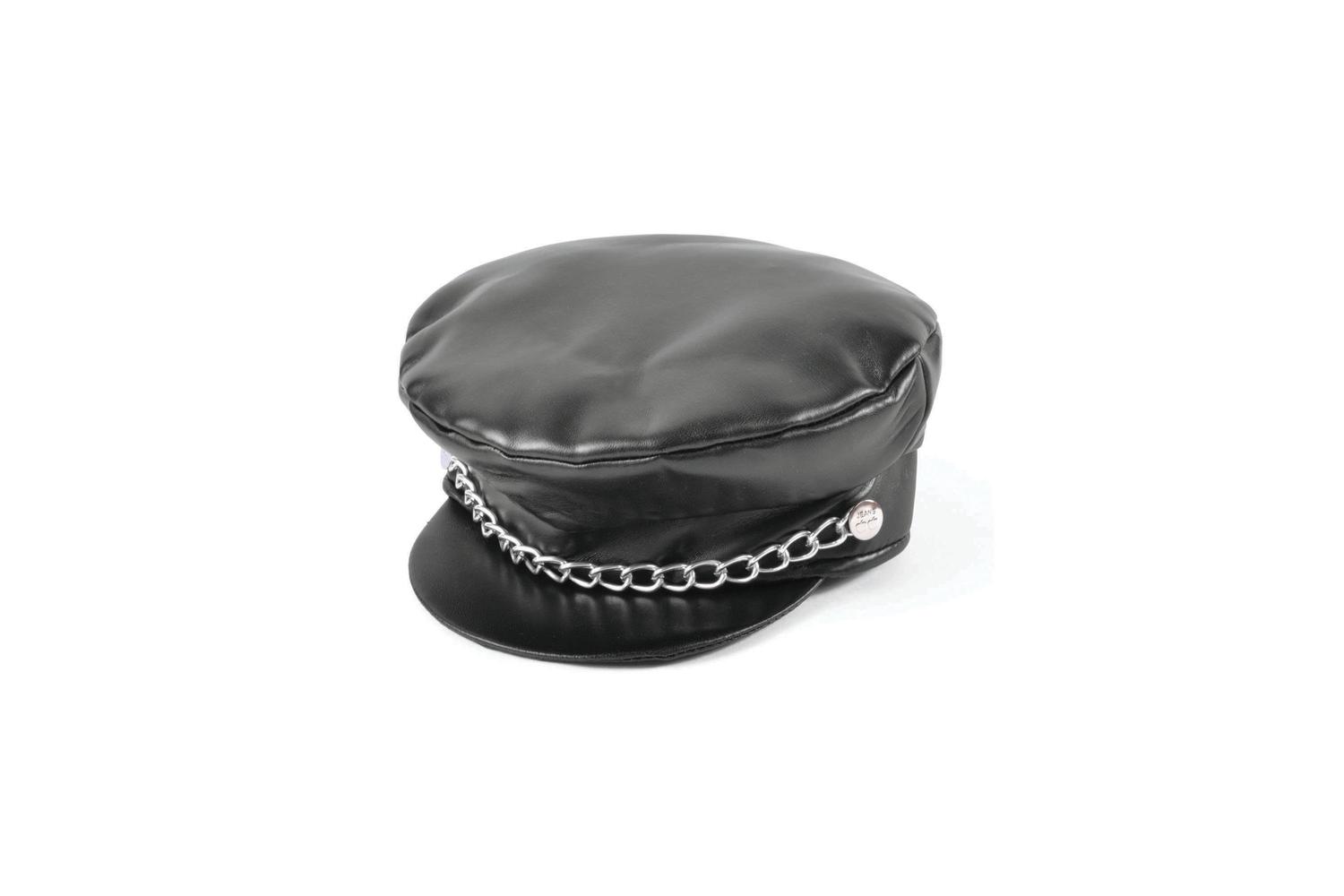 Rubies | Rb-bh159 | Black Punk Leather Cap