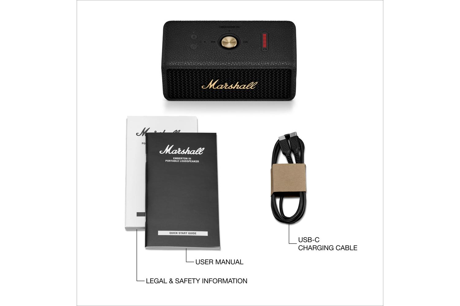 Marshall | 1006884 | Emberton Iii Black Brass - Portable