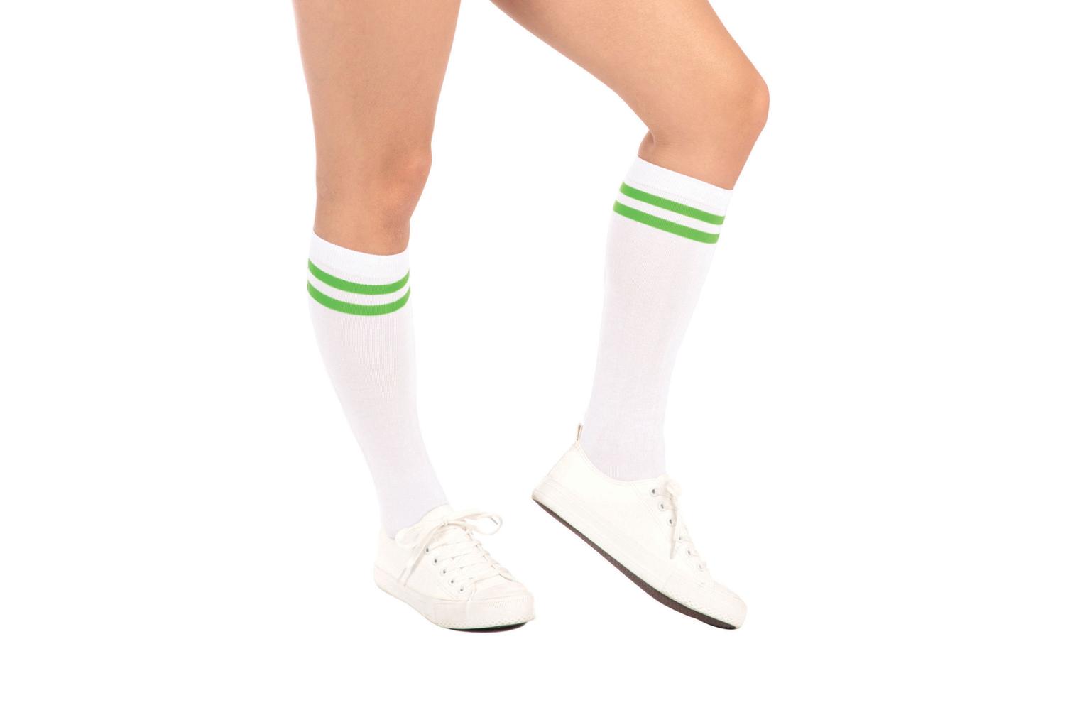 Rubies | Rb-ca0002 | Neon Tube Socks Green