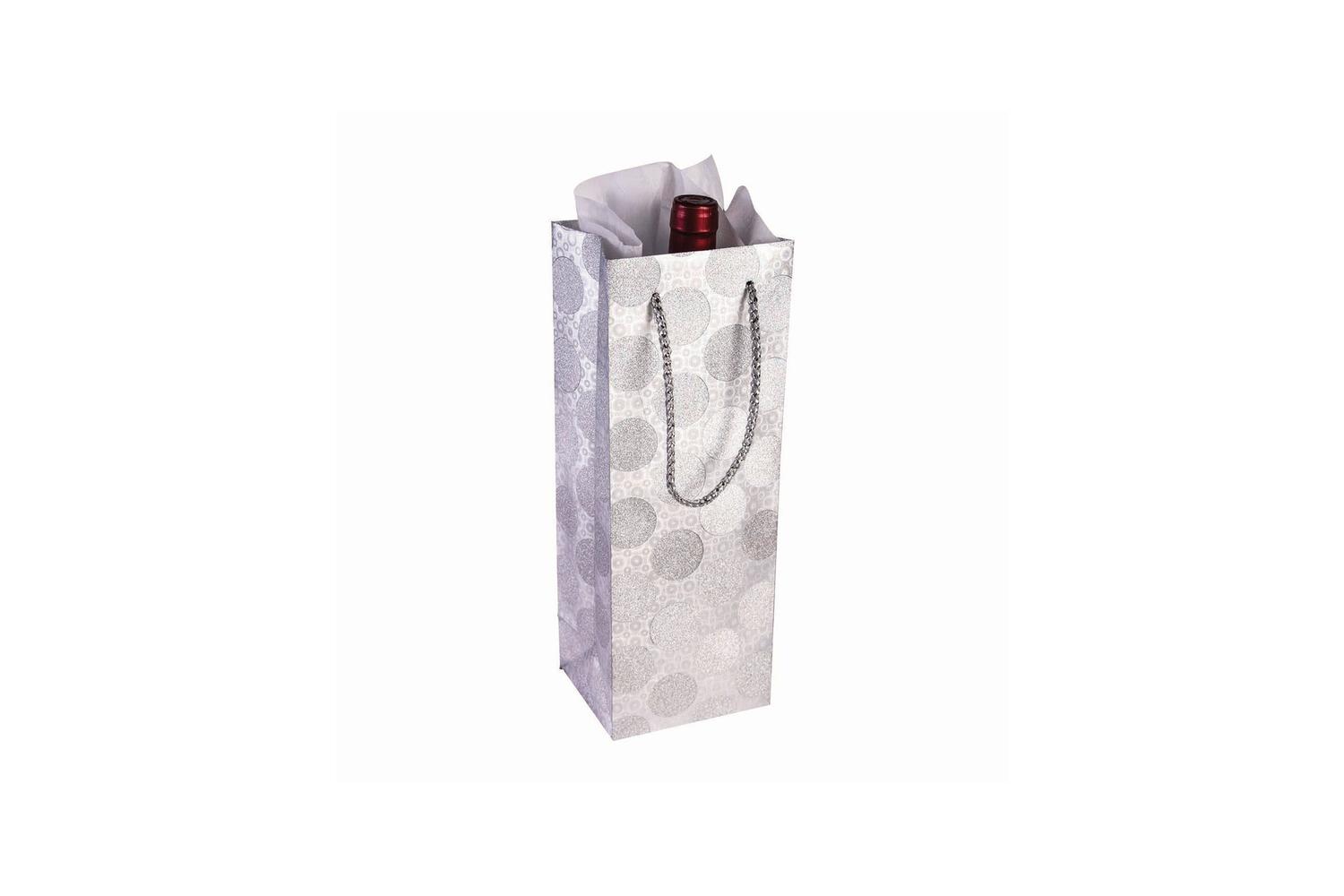 Rubies | Rb-sk97294 | Diamond Wine Bag Dots Silver