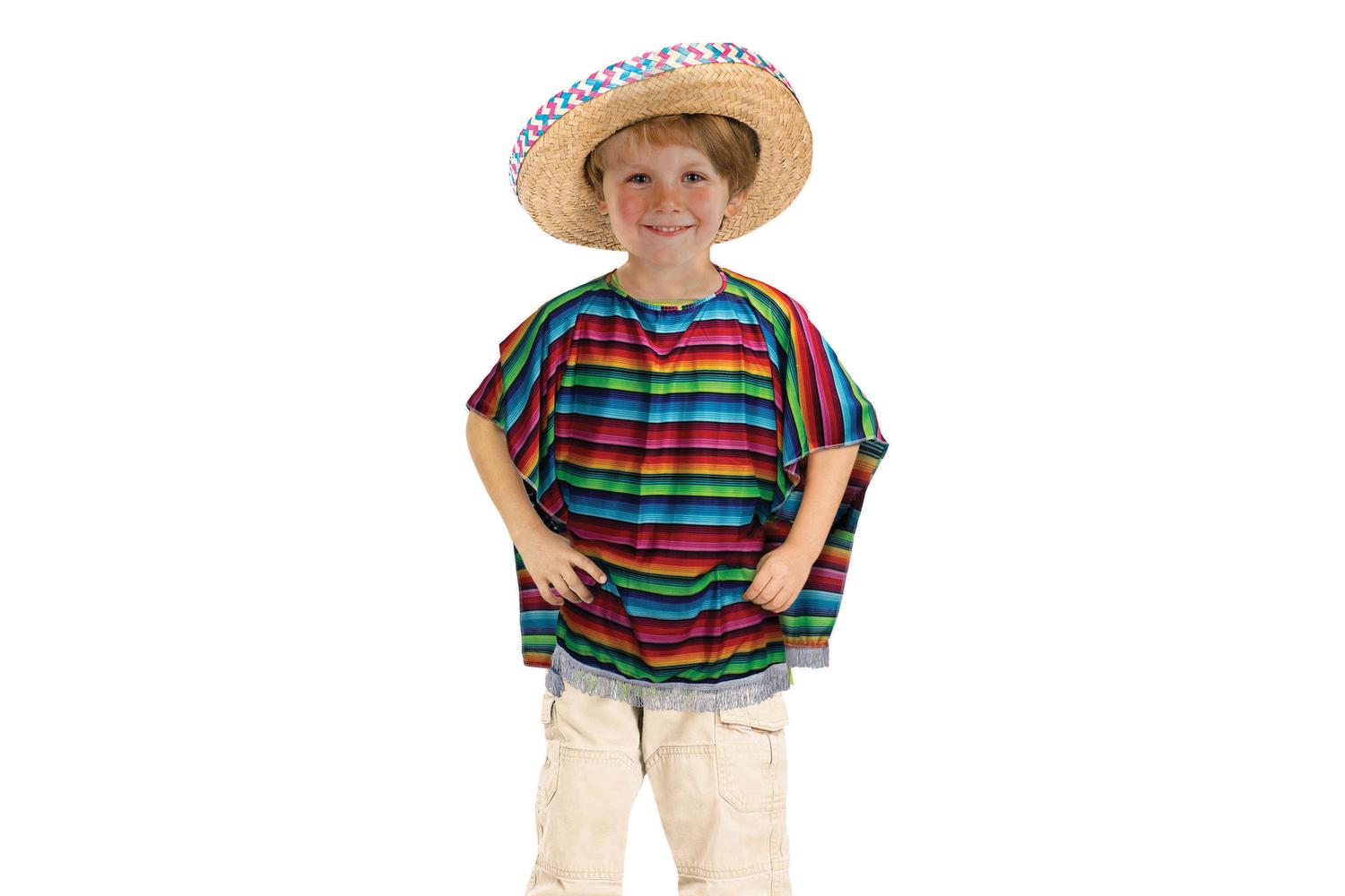 Rubies | Rb-cc320 | Mexican Poncho Boys Girls Childrens Costume