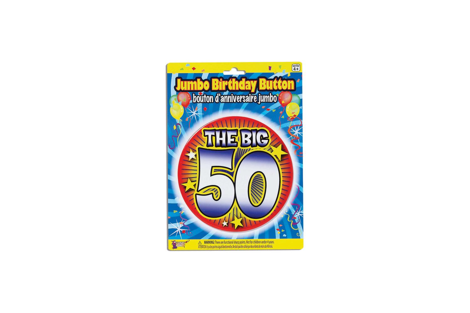 Rubies | Rb-x72204 | Birthday Jumbo Button Pin 50