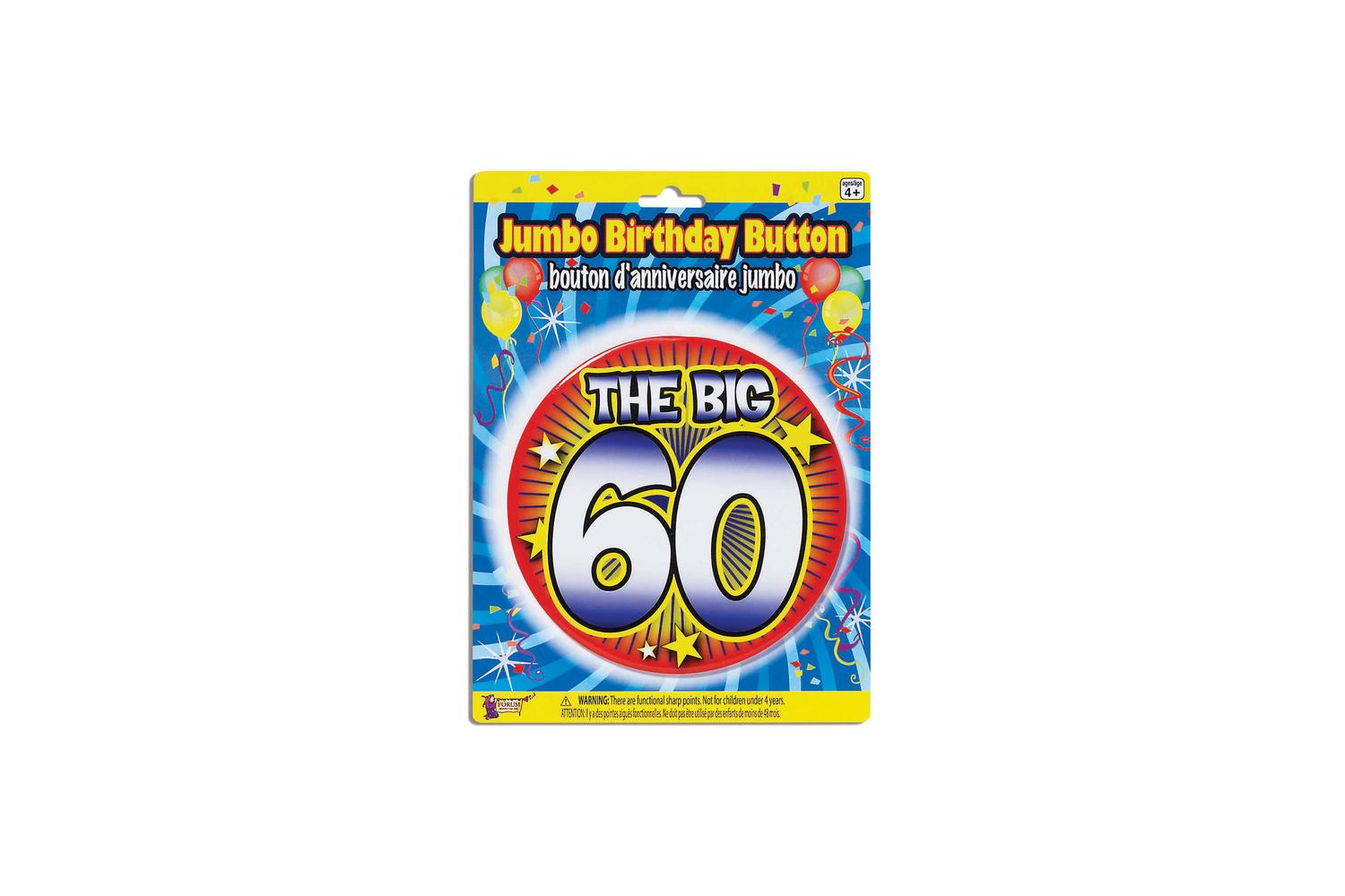 Rubies | Rb-x72205 | Birthday Jumbo Button Pin 60