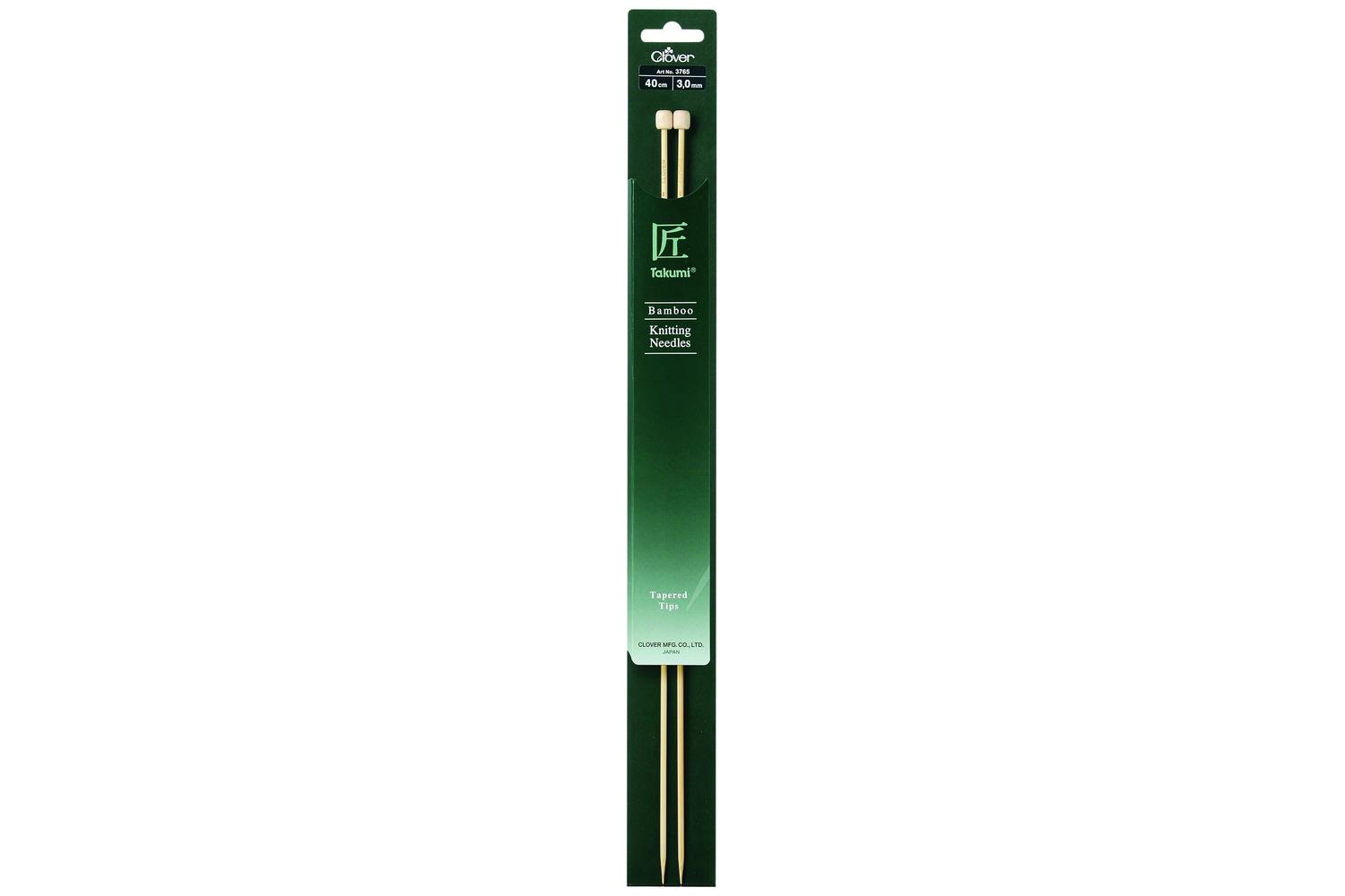 Clover Gro-cl3765 - Knitting Pins Single-ended Takumi Bamboo