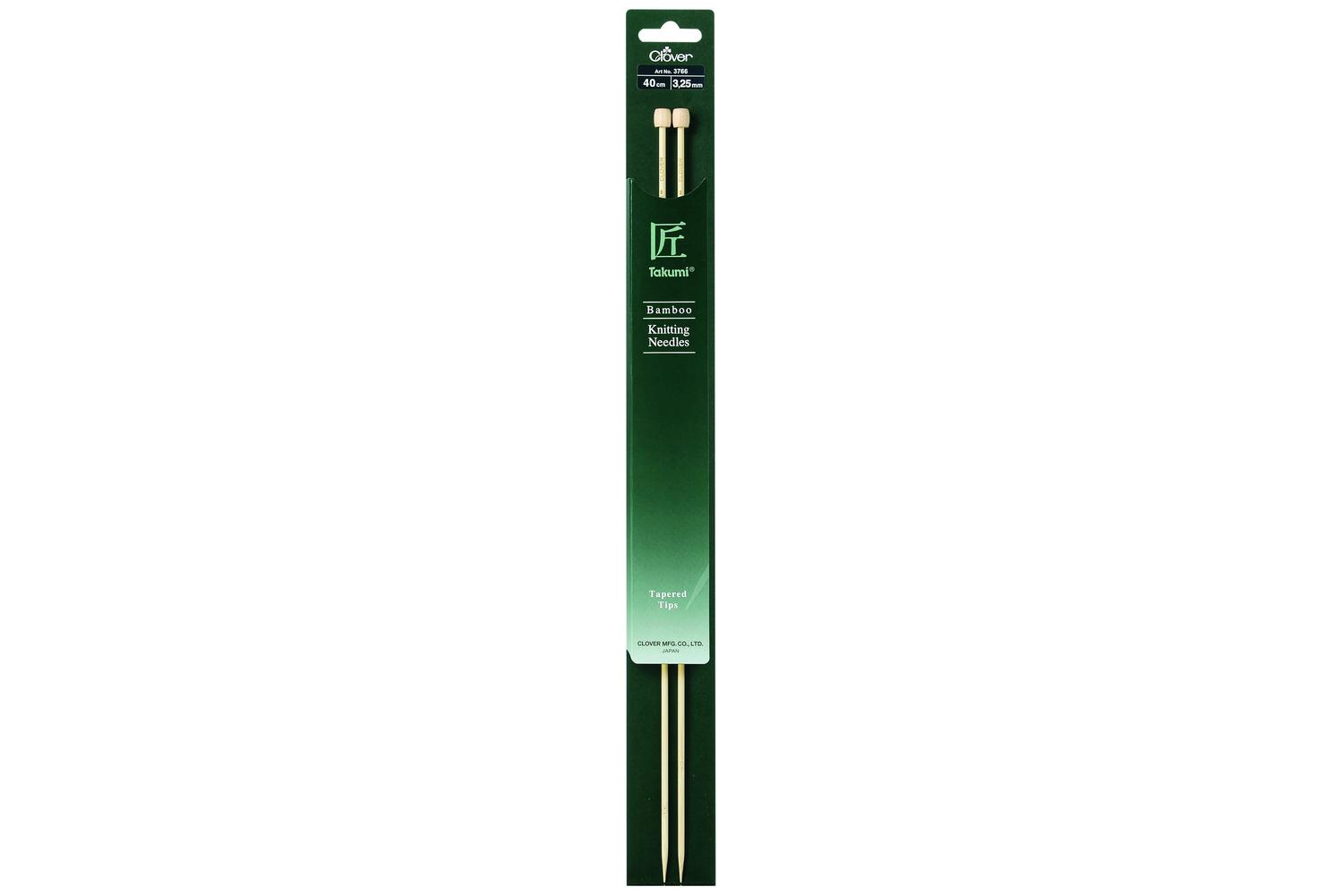 Clover Gro-cl3766 - Knitting Pins Single-ended Takumi Bamboo
