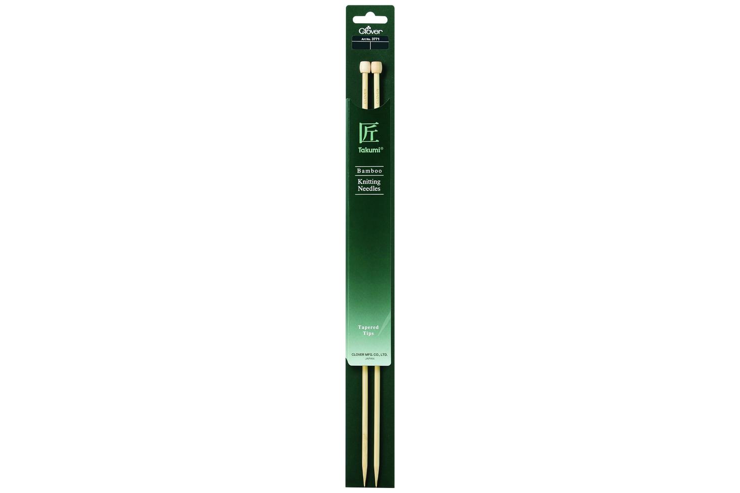 Clover Gro-cl3771 - Knitting Pins Single-ended Takumi Bamboo