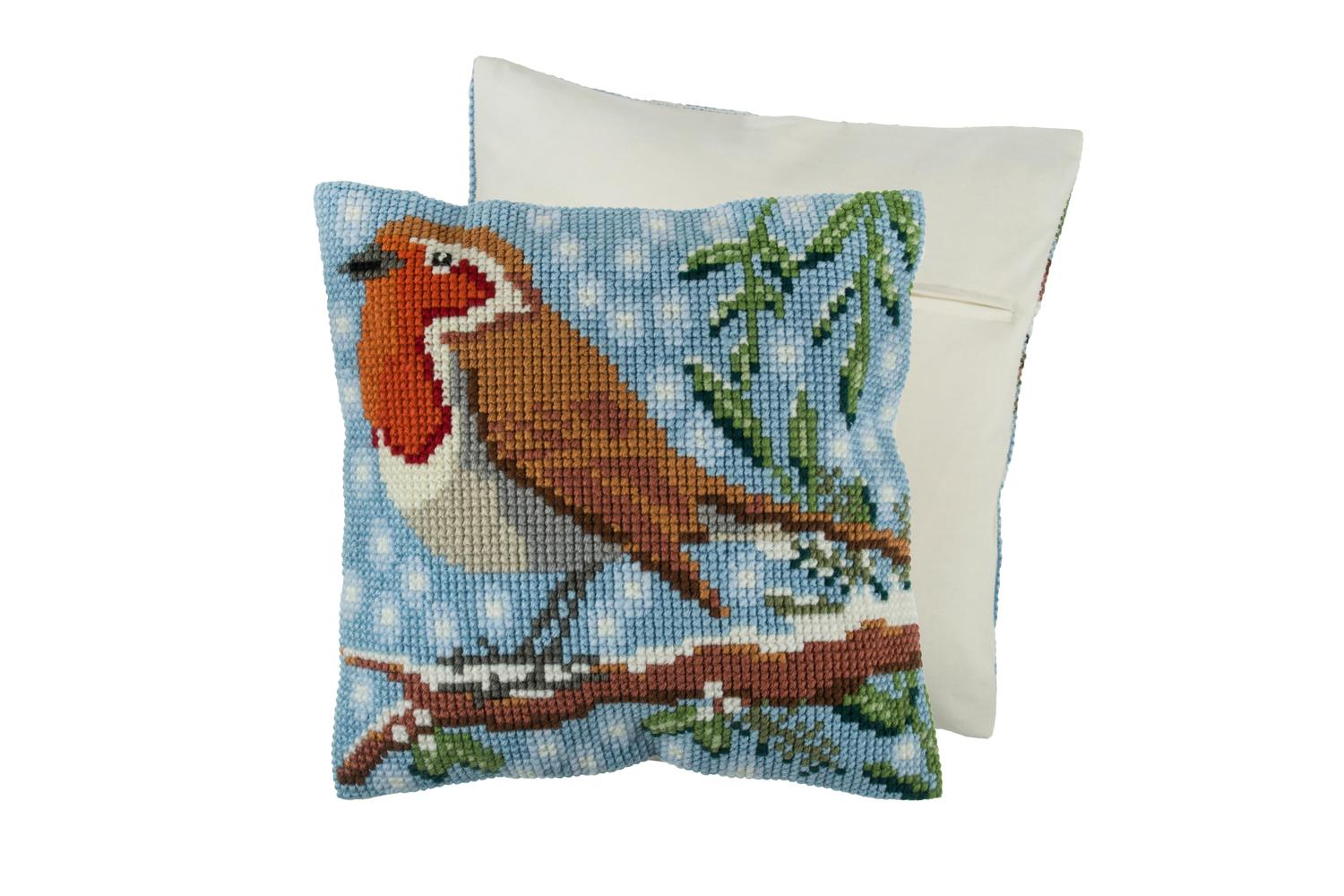 Trimits Gro-gcs70 - Xs Cush Robin - Counted Cross Stitch Kit