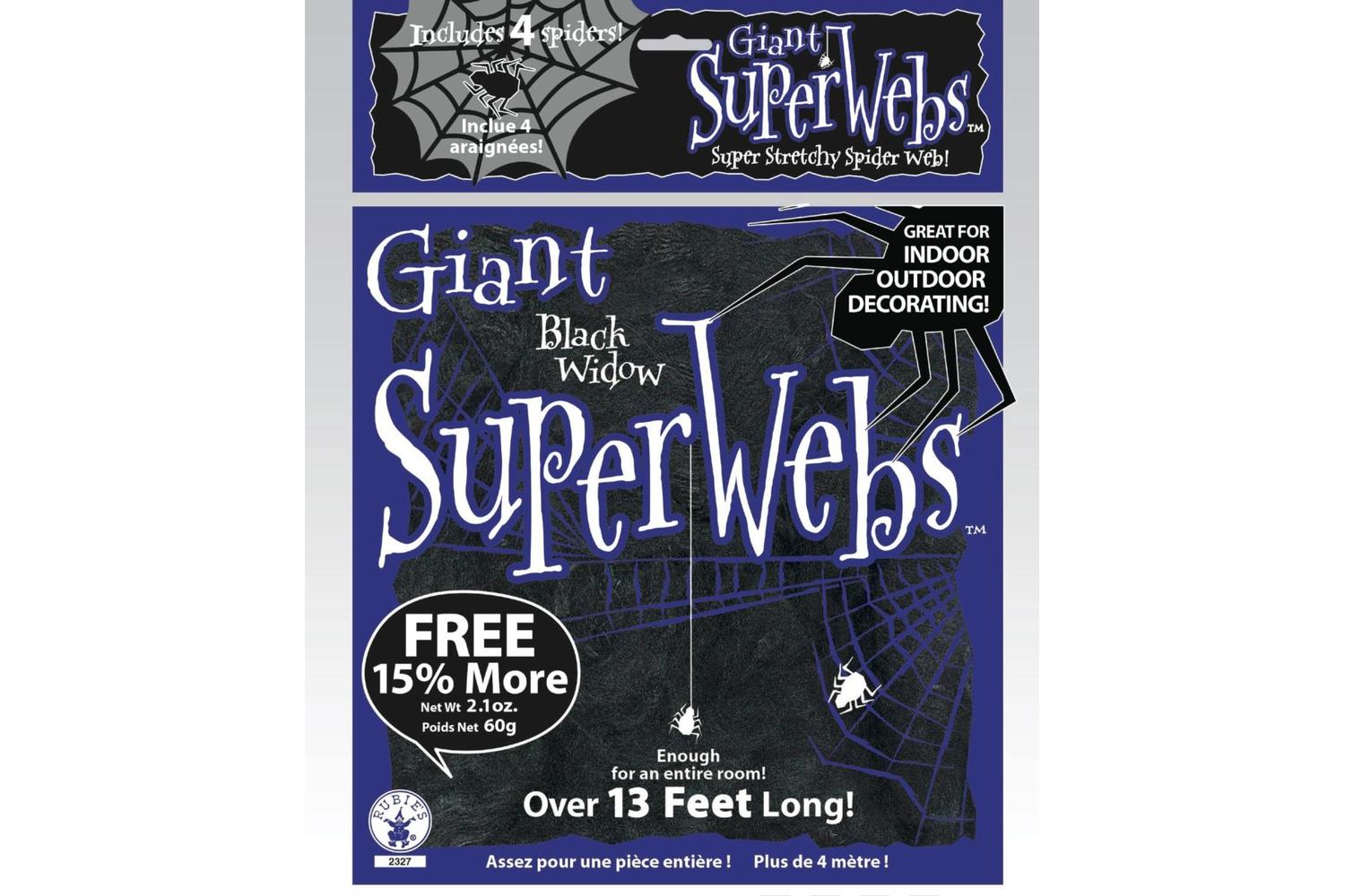 Rubies | Rb-2327-ns | 60 Gm Bk Large Spiderwebs Ns