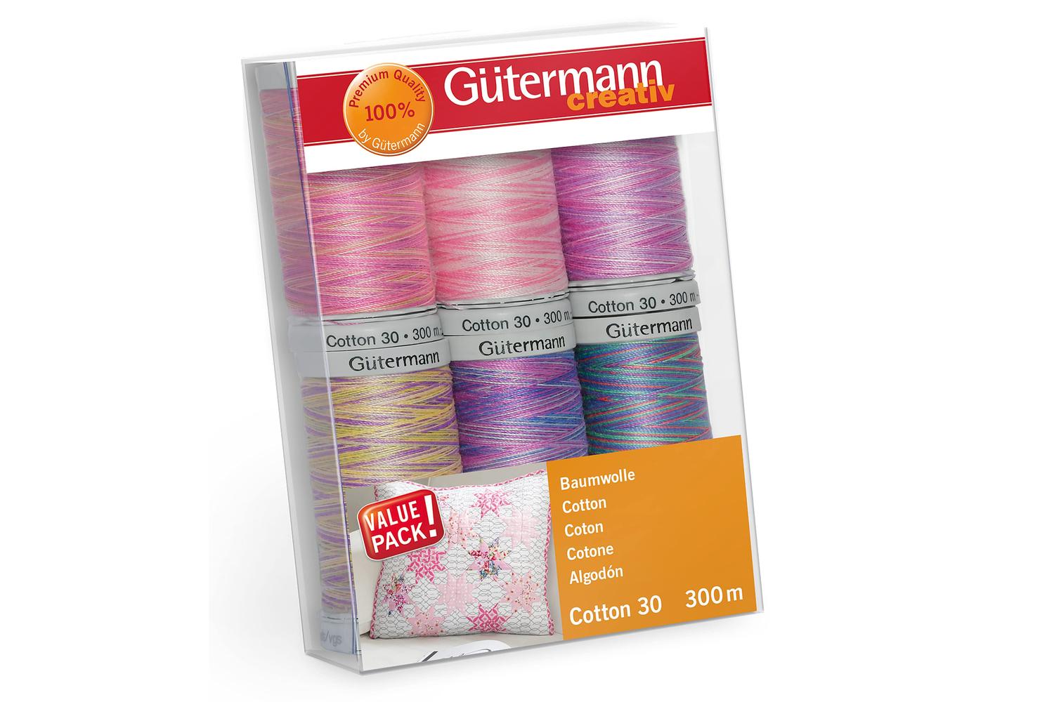 Gutermann Gro-734022\4 - Tset Cotton 30 Pk6 - Thread Set Cot