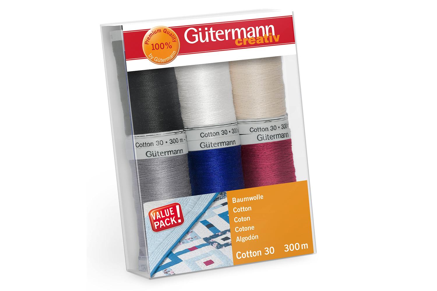 Gutermann Gro-734022\1 - Tset Cotton 30 Pk6 - Thread Set Cot