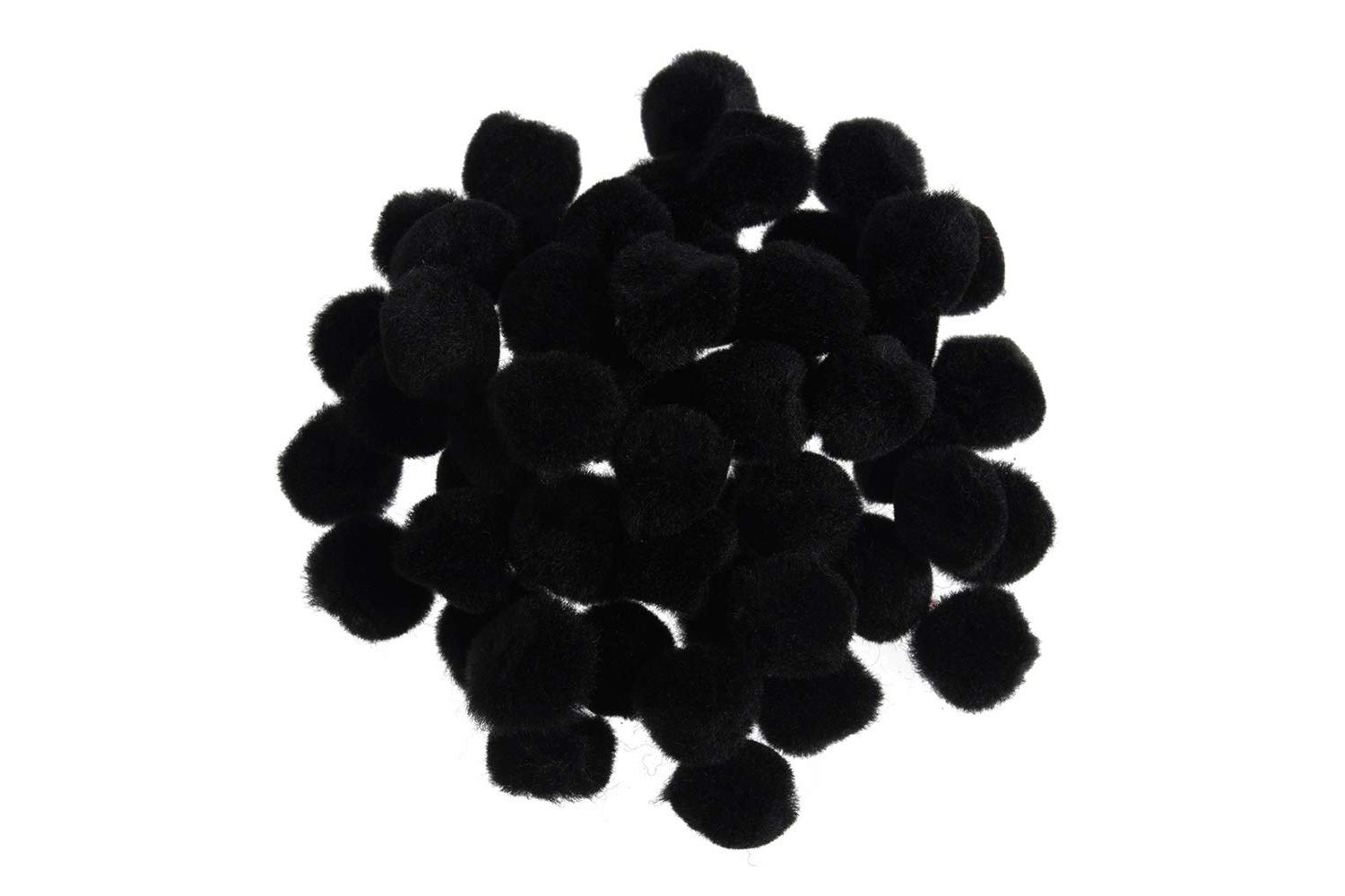 Trimits Gro-pp2bl - Pom-poms 12in Pk100 - Pom Poms 13cm Blac