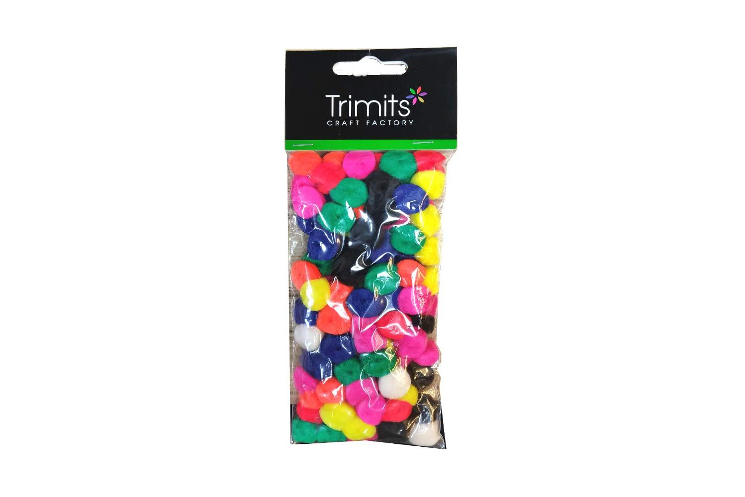 Trimits Gro-pp2mx - Pom-poms 12in Pk100 - Pom Poms 13cm Mixe