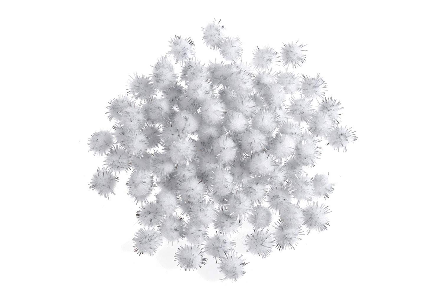 Trimits Gro-pp92 - Pom-poms 14in Pk100 - Pom Poms 07cm Metal