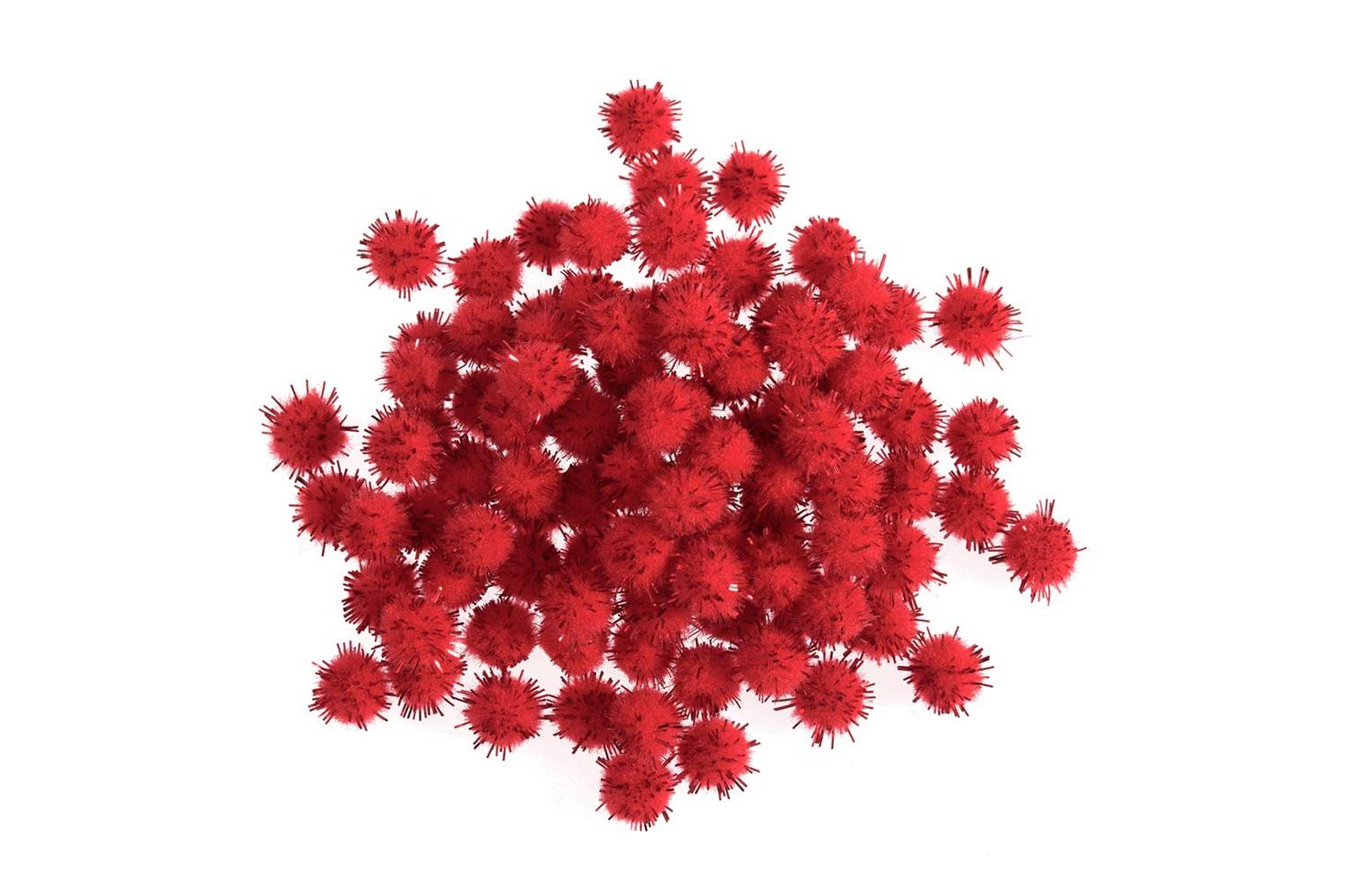 Trimits Gro-pp91 - Pom-poms 14in Pk100 - Pom Poms 07cm Metal