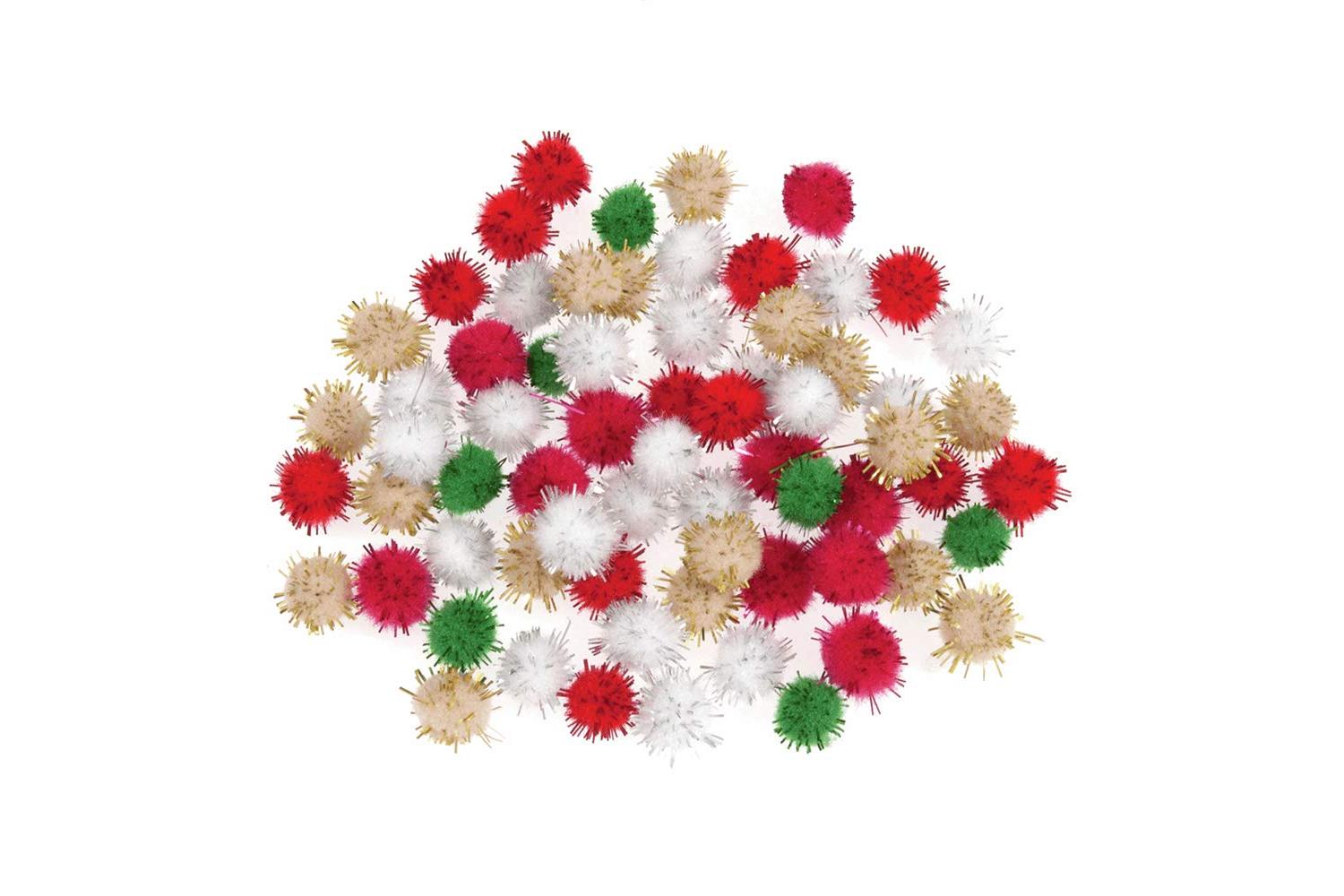 Trimits Gro-pp97 - Pom-poms 14in Pk100 - Pom Poms 07cm Metal