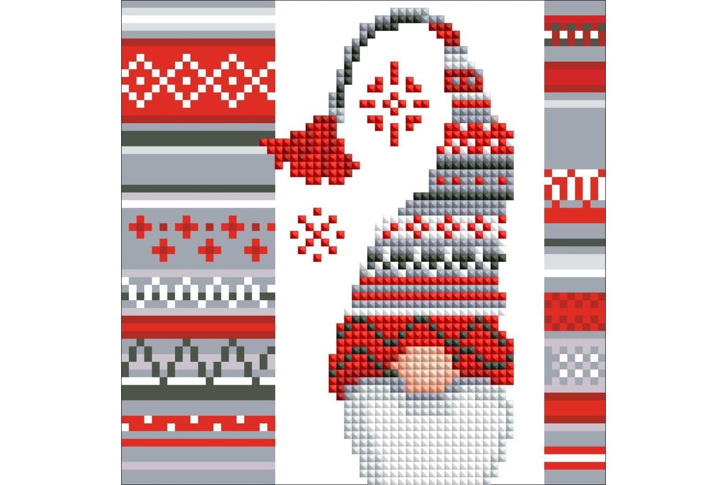 Vervaco Gro-pn-0195471 - Dpn Card Xmas Elf - Diamond Paintin